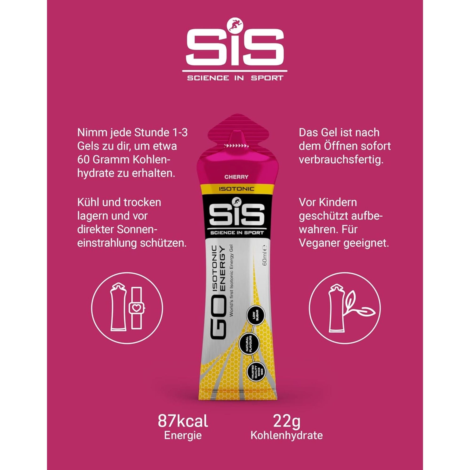 SiS Go Isotonic Energy Gel | Cherry