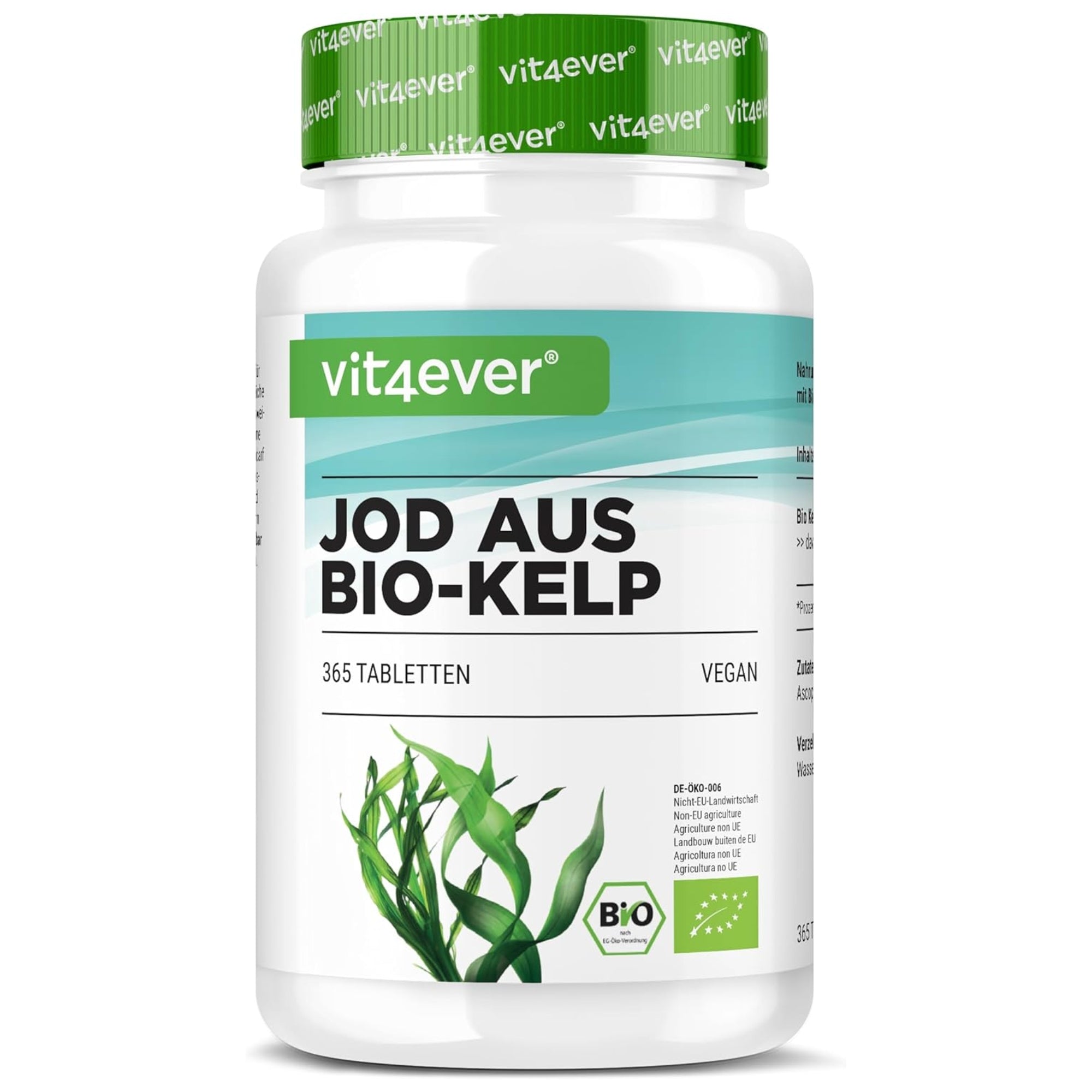 Vit4ever Jod aus Bio Kelp 200 µg - 365 Tabletten