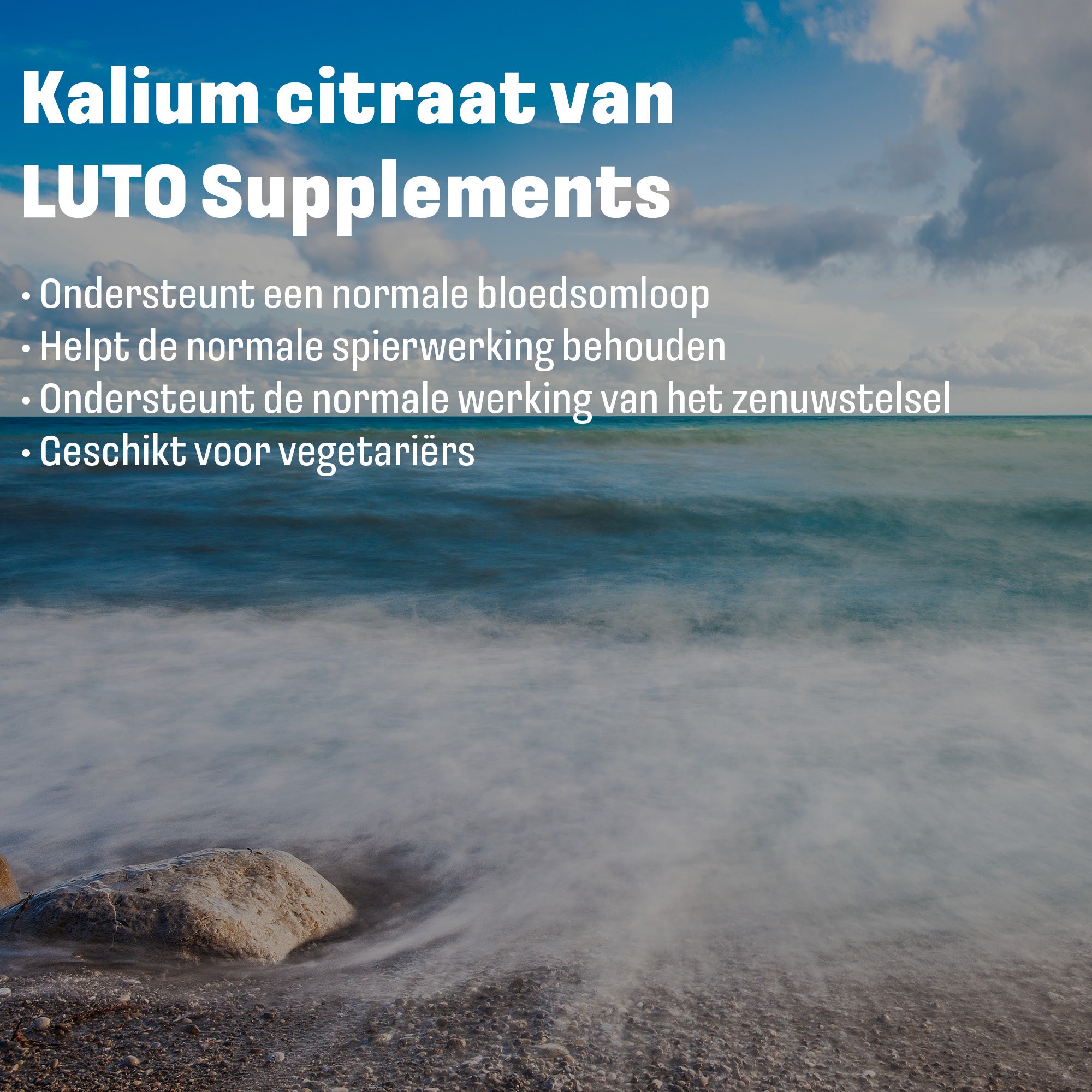 LUTO Kalium tabletten voor hart- en vaatgezondheid - dagelijkse mineraal ondersteuning