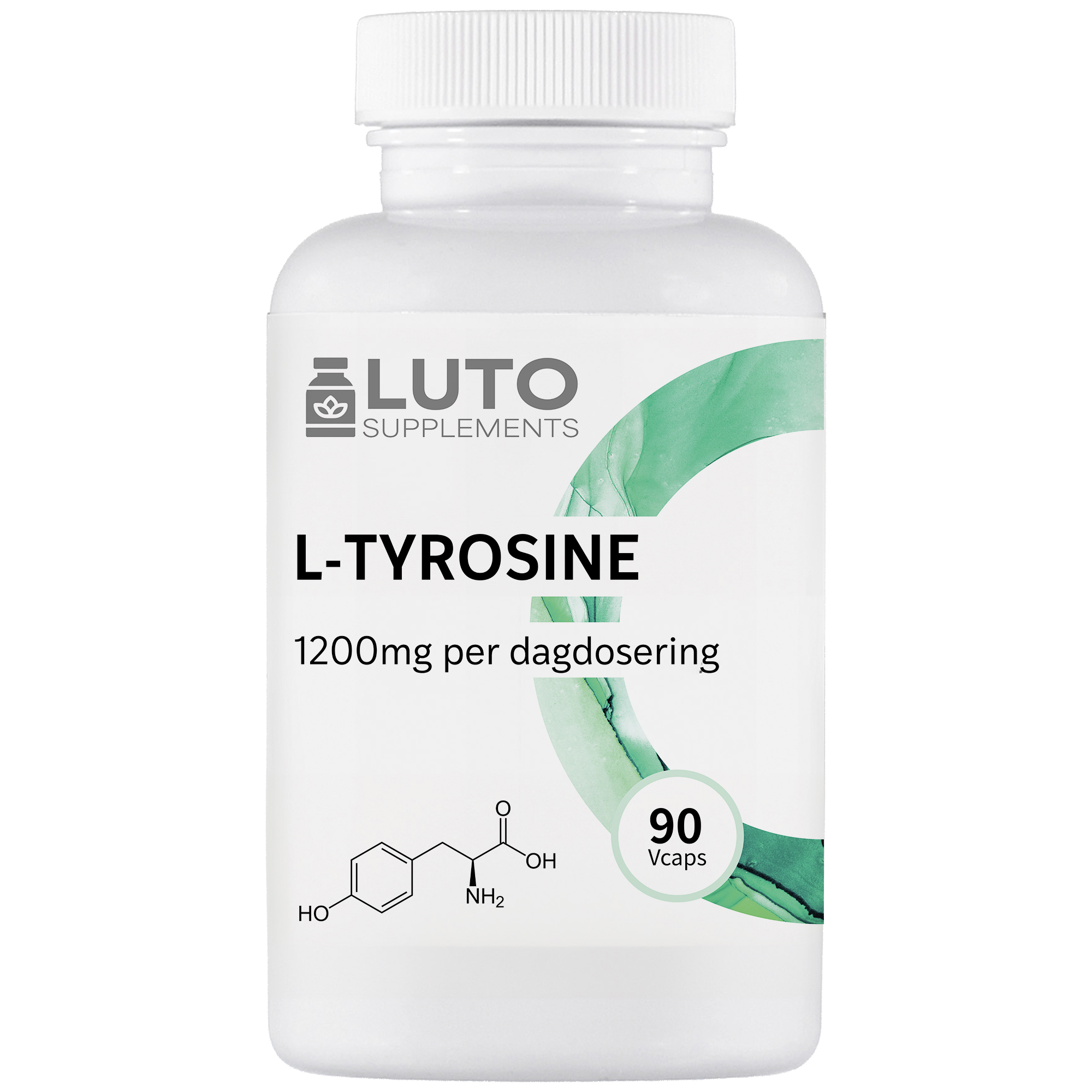 LUTO Supplements L-Tyrosine 1200mg 90 capsules met biotine en vitamine B | kopen in Nederland en België