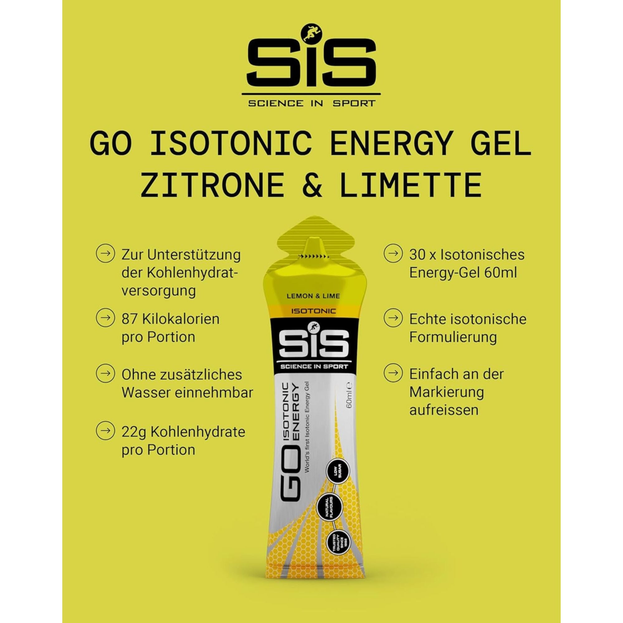 SiS Go Isotonic Energy Gel | Lemon & Lime