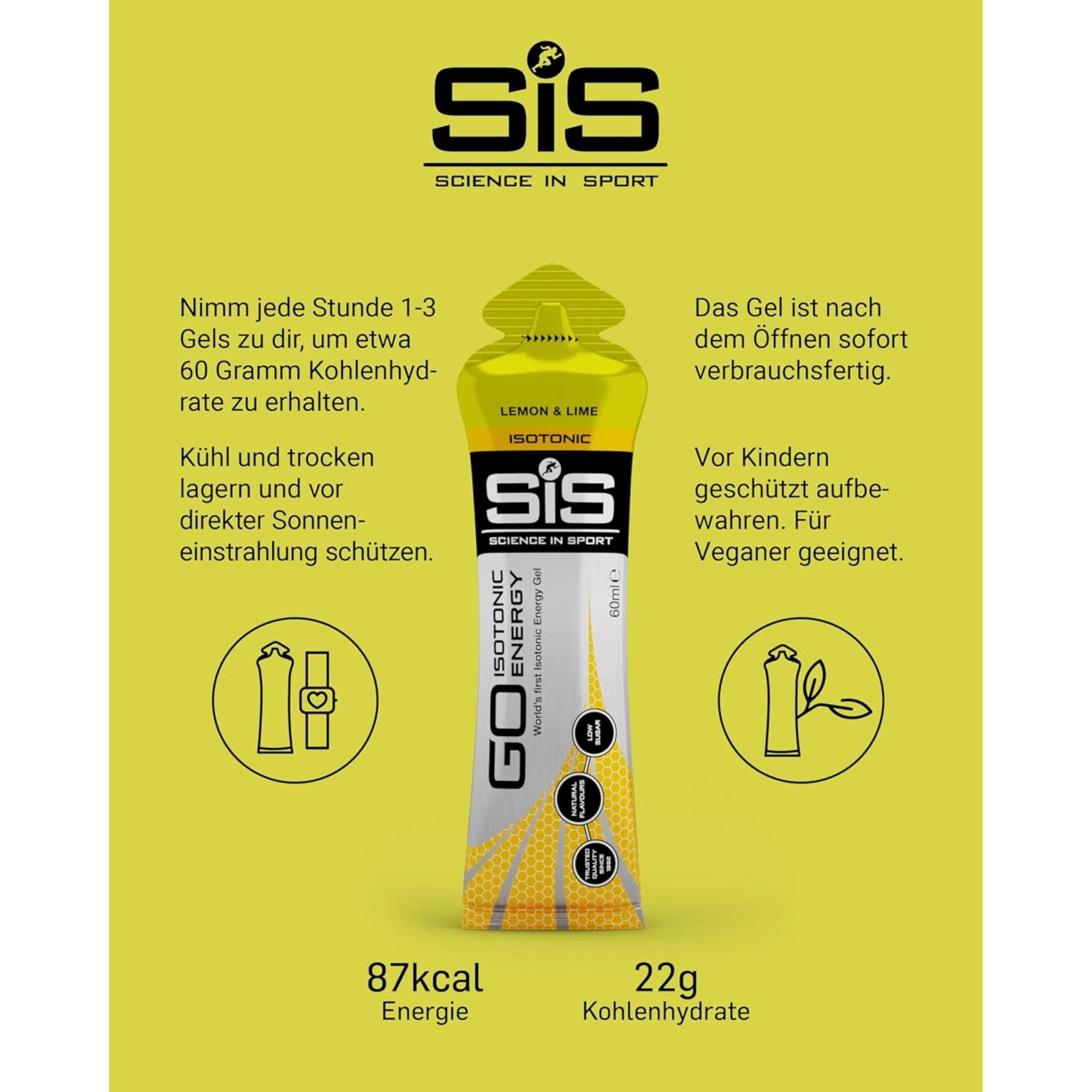 SiS Go Isotonic Energy Gel | Lemon & Lime