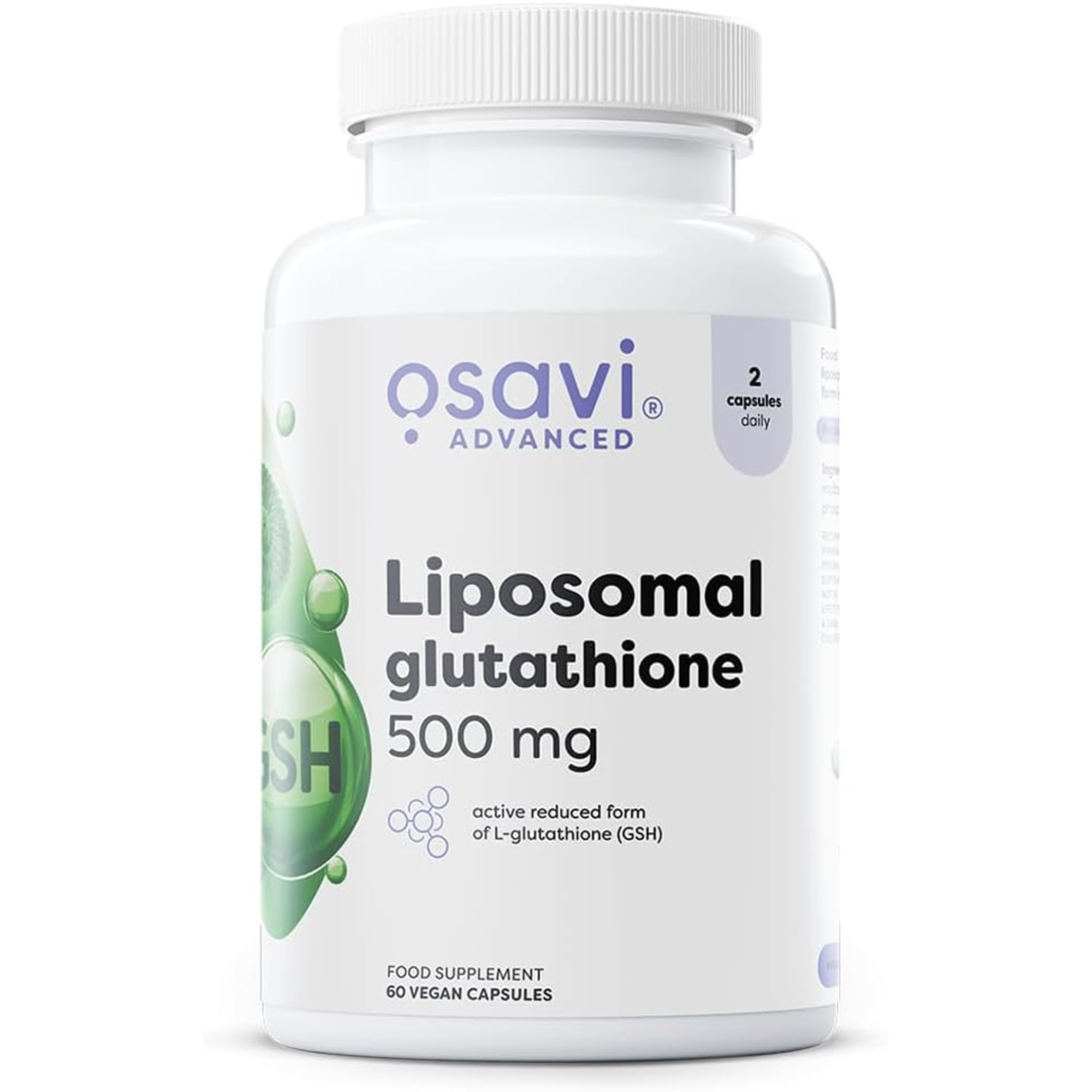 Osavi Liposomales Glutathion 500mg – Aminosäure-Präparat in Kapseln, reduzierte GSH-Form