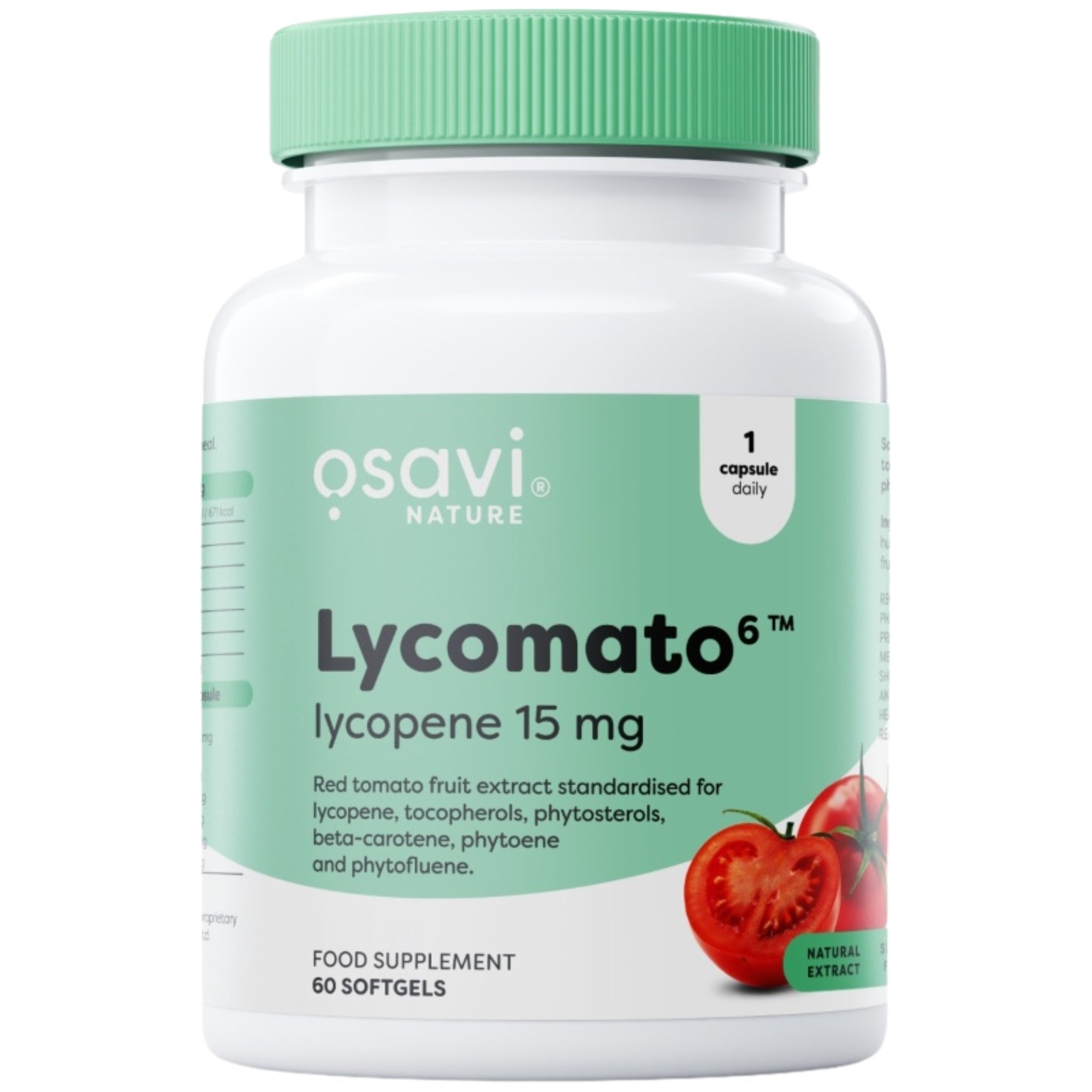 Osavi Lycomato6 Lycopin 15mg – 60 Softgels mit rotem Tomatenextrakt Nahrungsergänzungsmittel