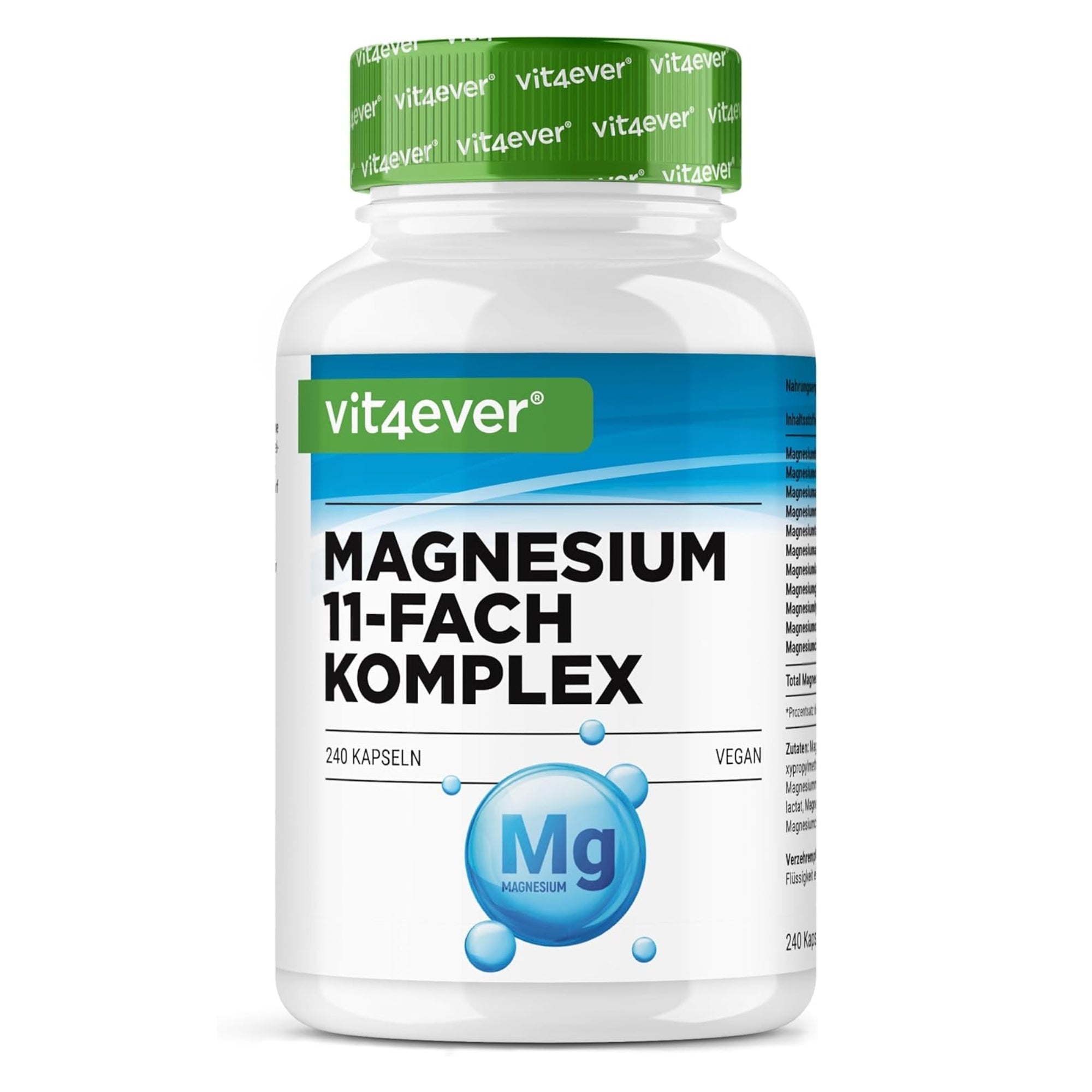 Vit4ever Magnesium 11-fach Komplex - 240 Kapseln