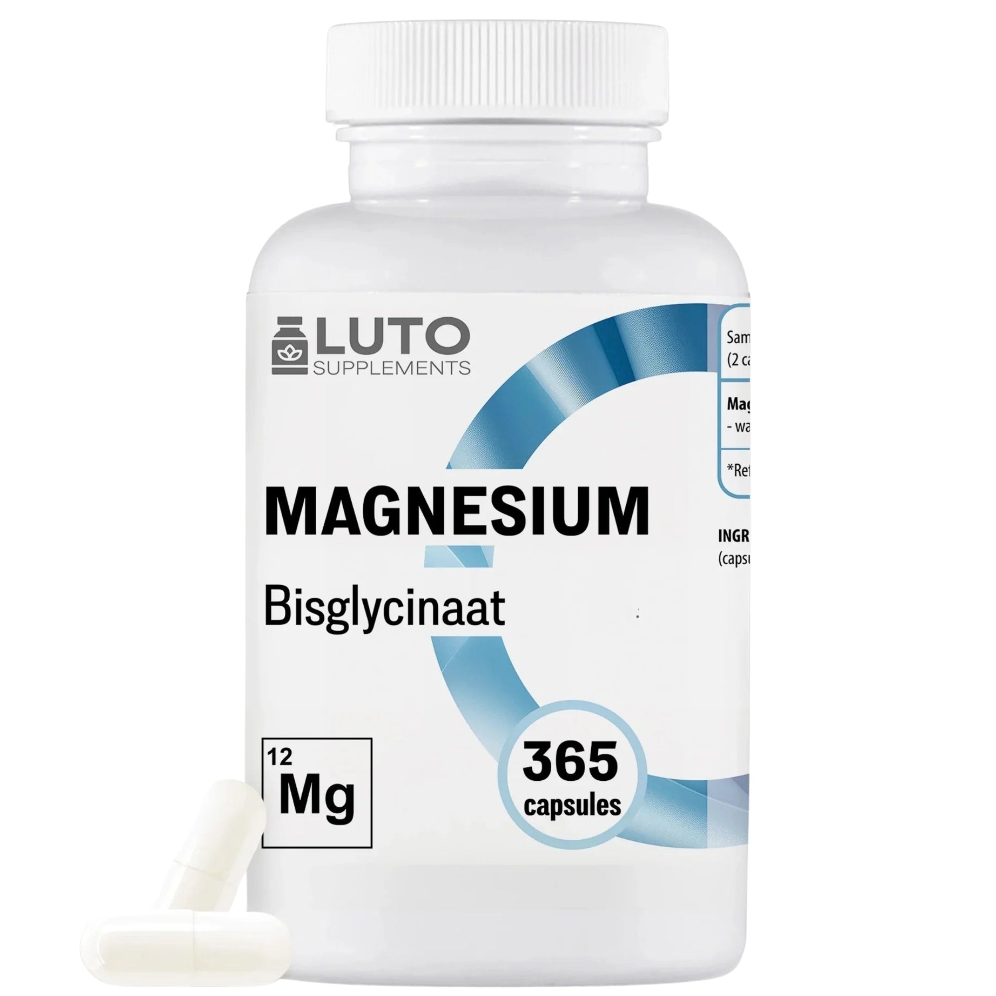 Magnesium Bisglycinat | 365 Kapseln | LUTO Supplements