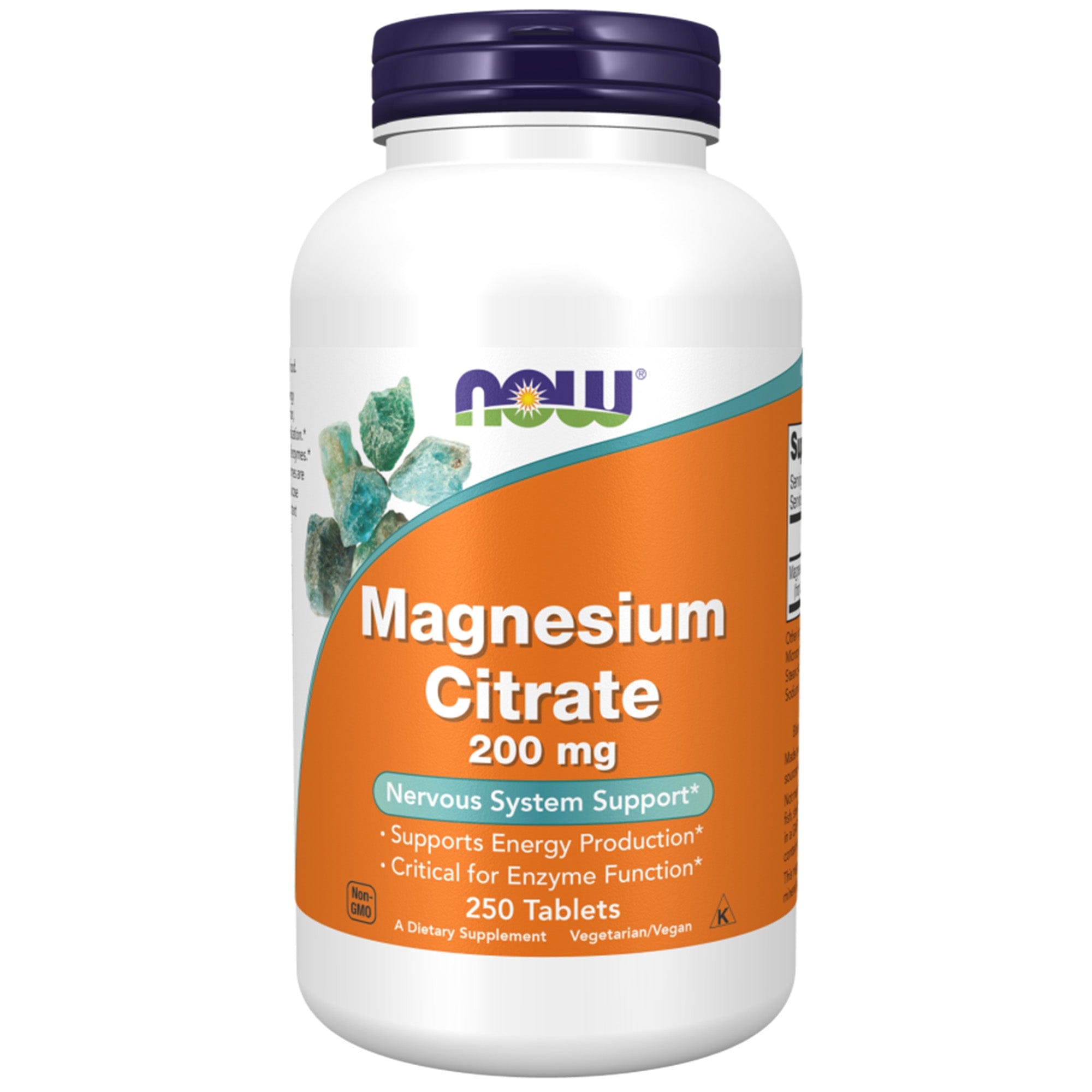 Magnesiumcitrat 200 mg | 250 Tabletten | NOW Foods