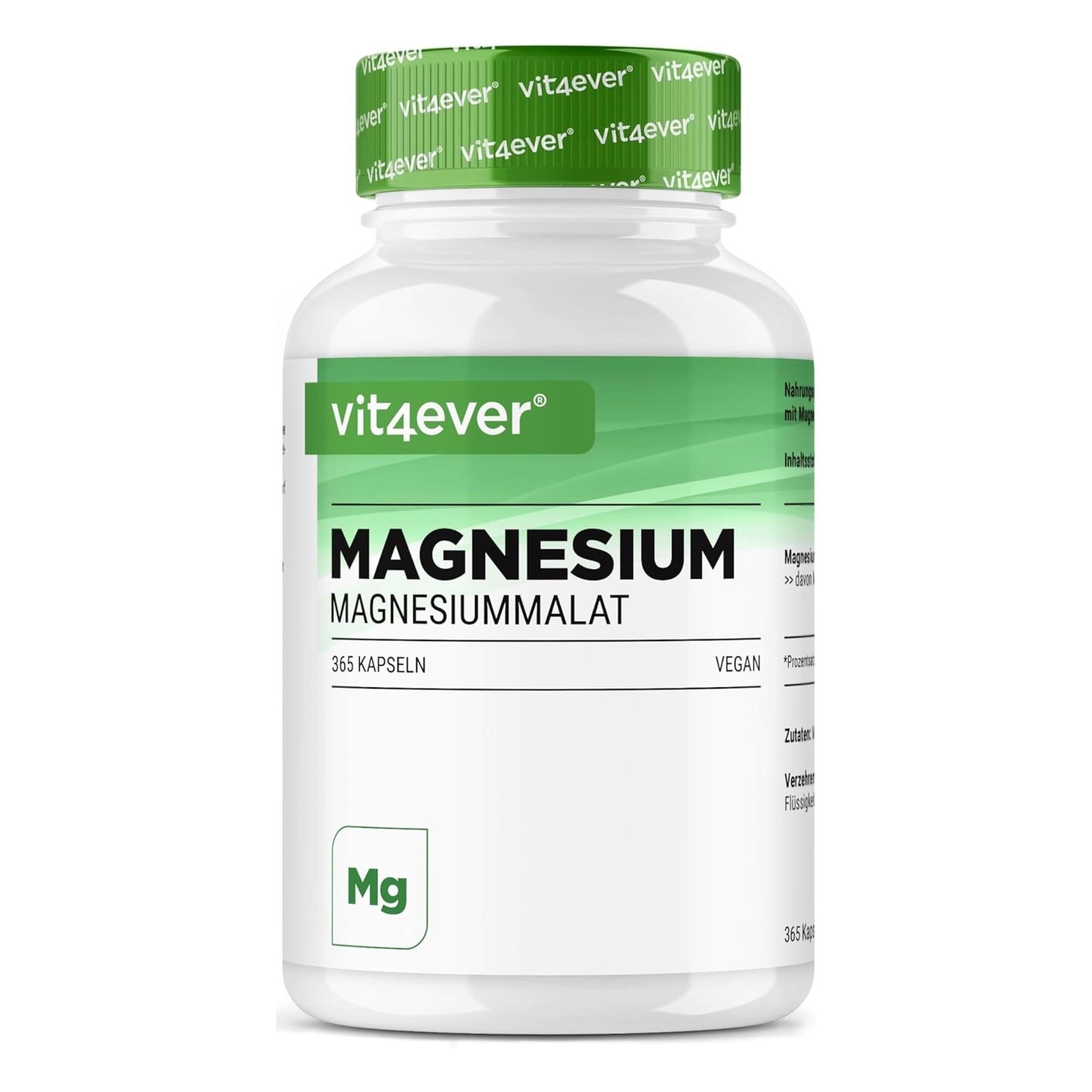 Vit4ever Magnesiummalat 365 Kapseln