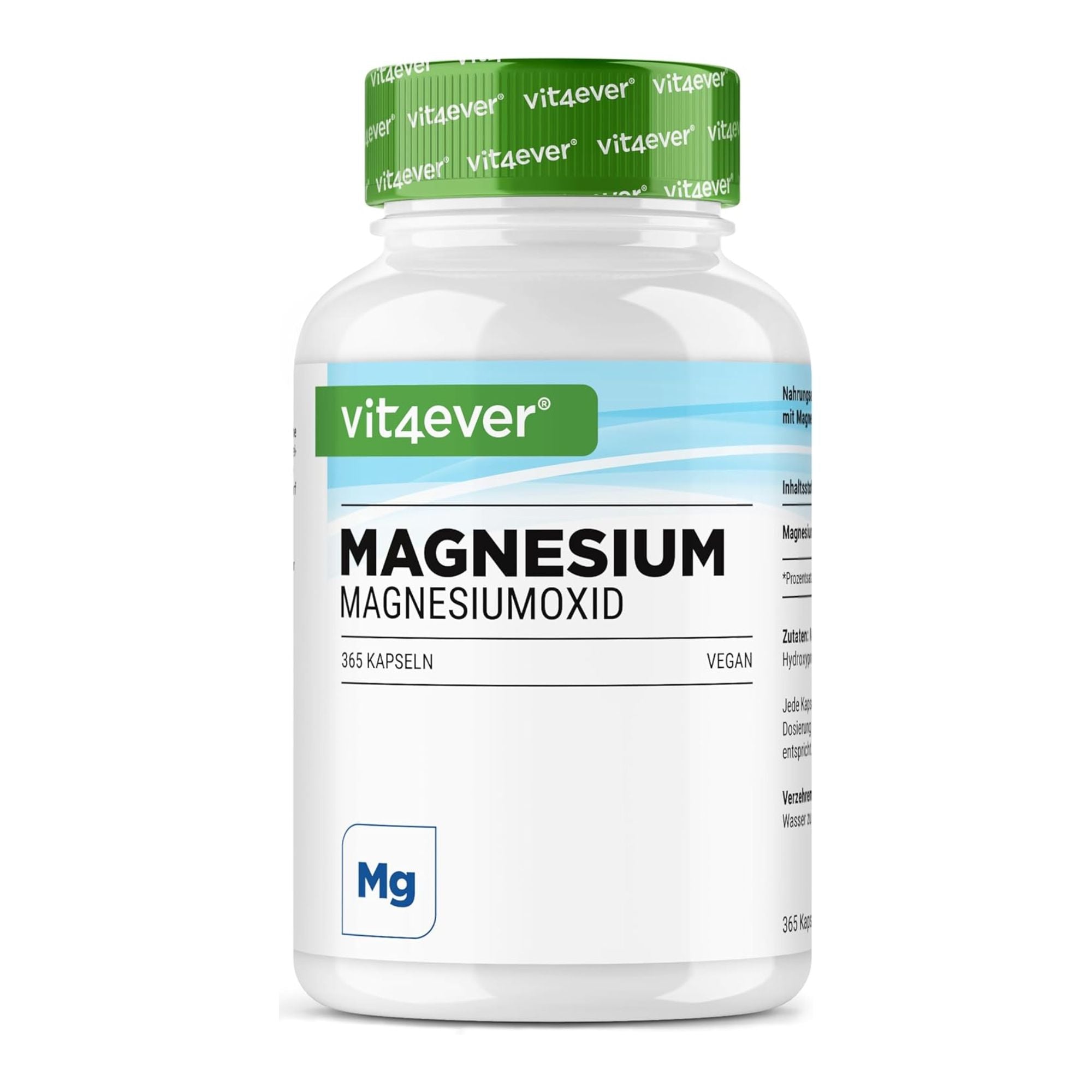 Vit4ever Magnesiumoxid 400 mg - 365 Kapseln