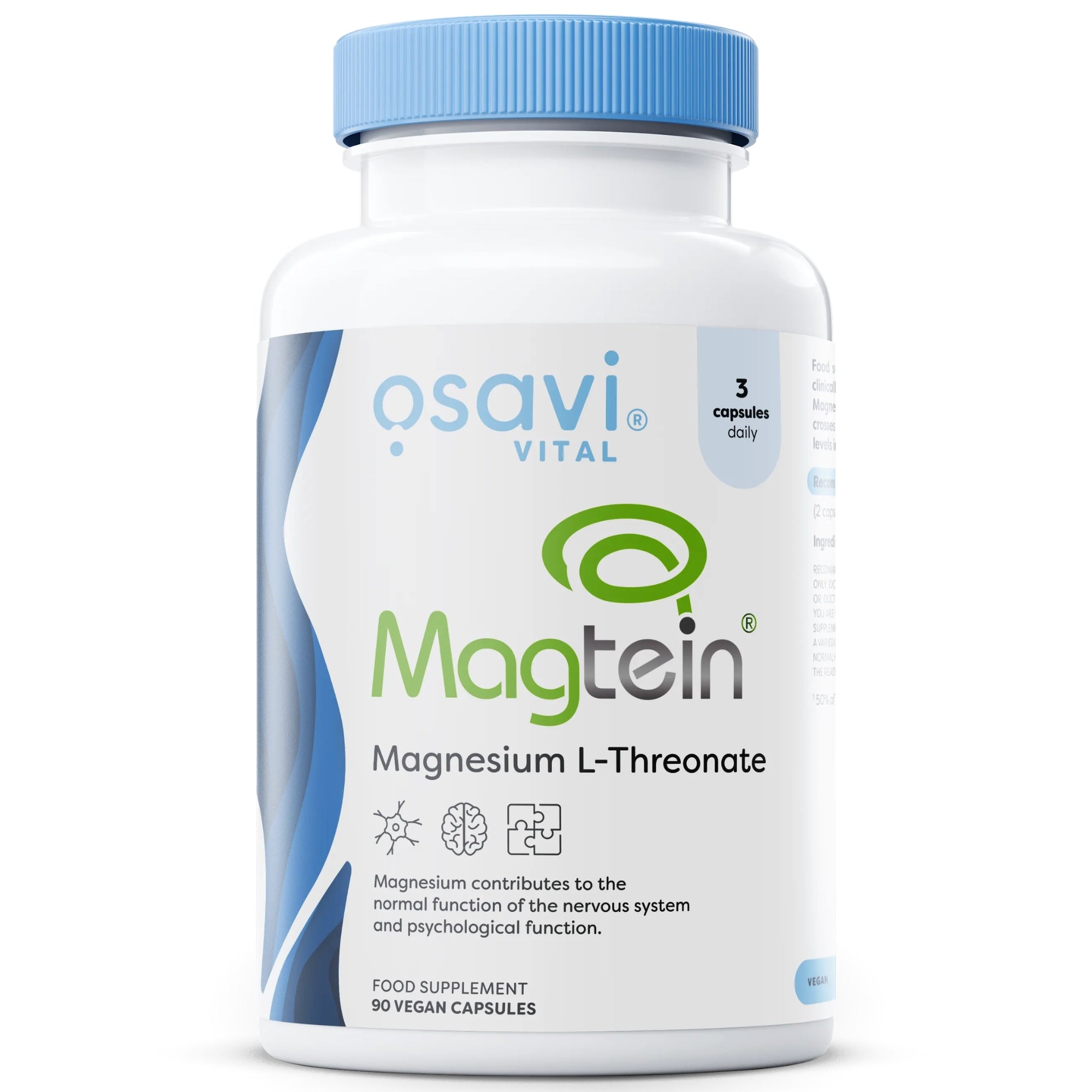 Osavi Magnesium L-Threonat Magtein – 90 vegane Kapseln Mineralstoffpräparat #Inhalt_90_Kapseln
