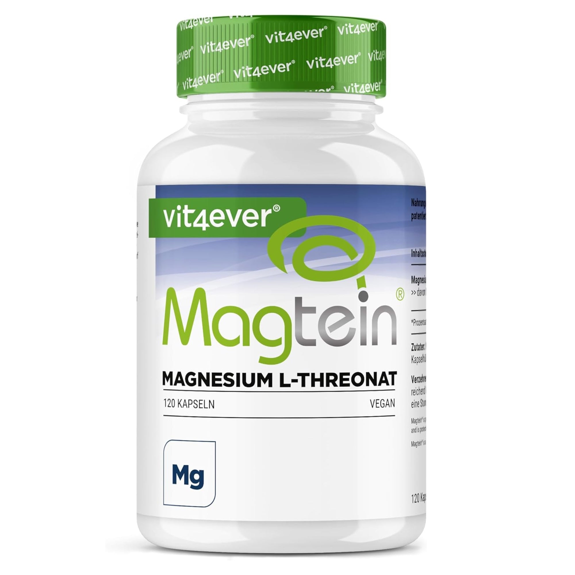 Vit4ever Magtein® Magnesium L-Threonat - 120 Kapseln