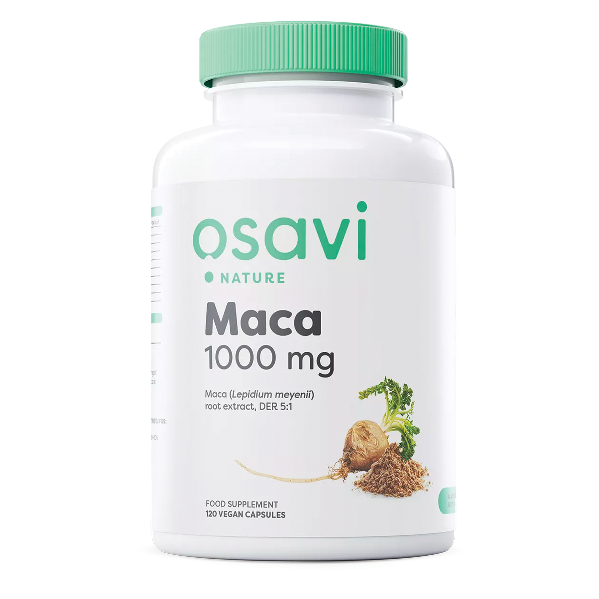 Osavi Maca 1000 mg 5:1 Extrakt (Lepidium meyenii) – 120 vegane Kapseln Kräuter-Nahrungsergänzungsmittel