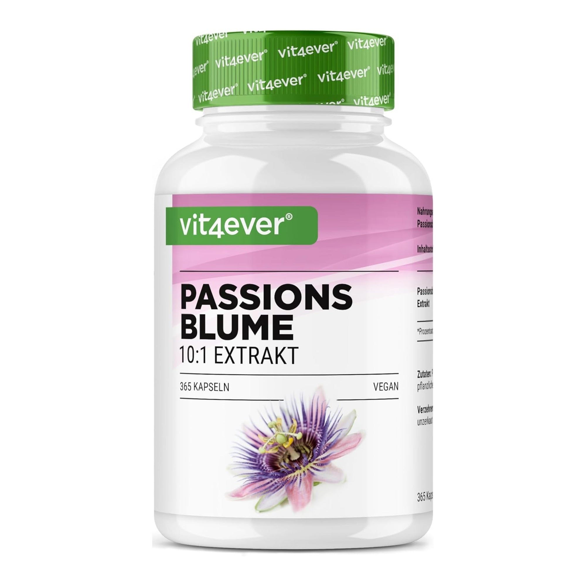 Passionsblume Extrakt 10:1 240 Kapseln von Vit4ever