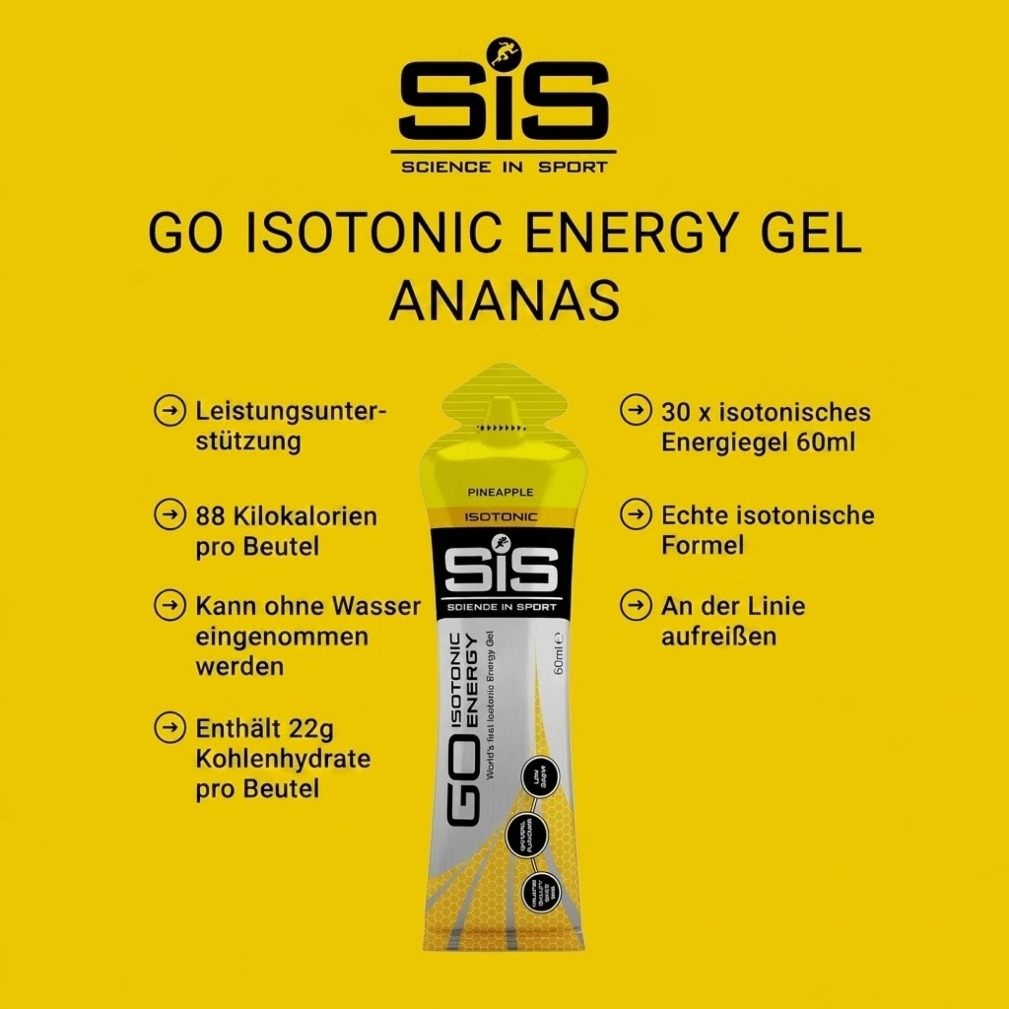 SiS Go Isotonic Energy Gel | Pineapple