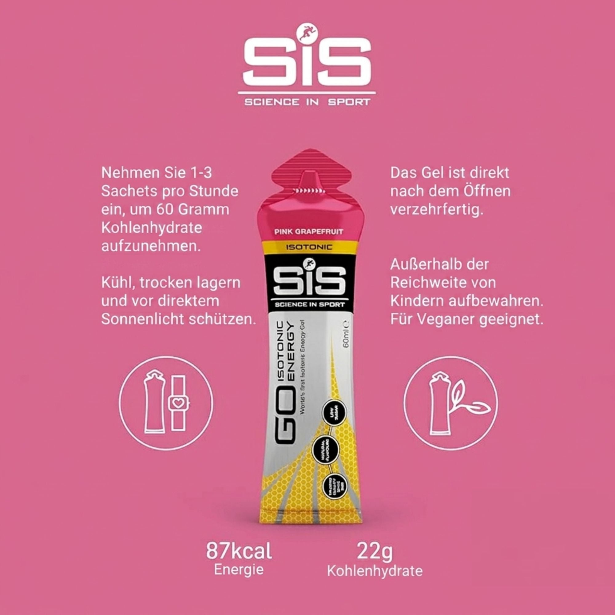 SiS Go Isotonic Energy Gel | Pink Grapefruit