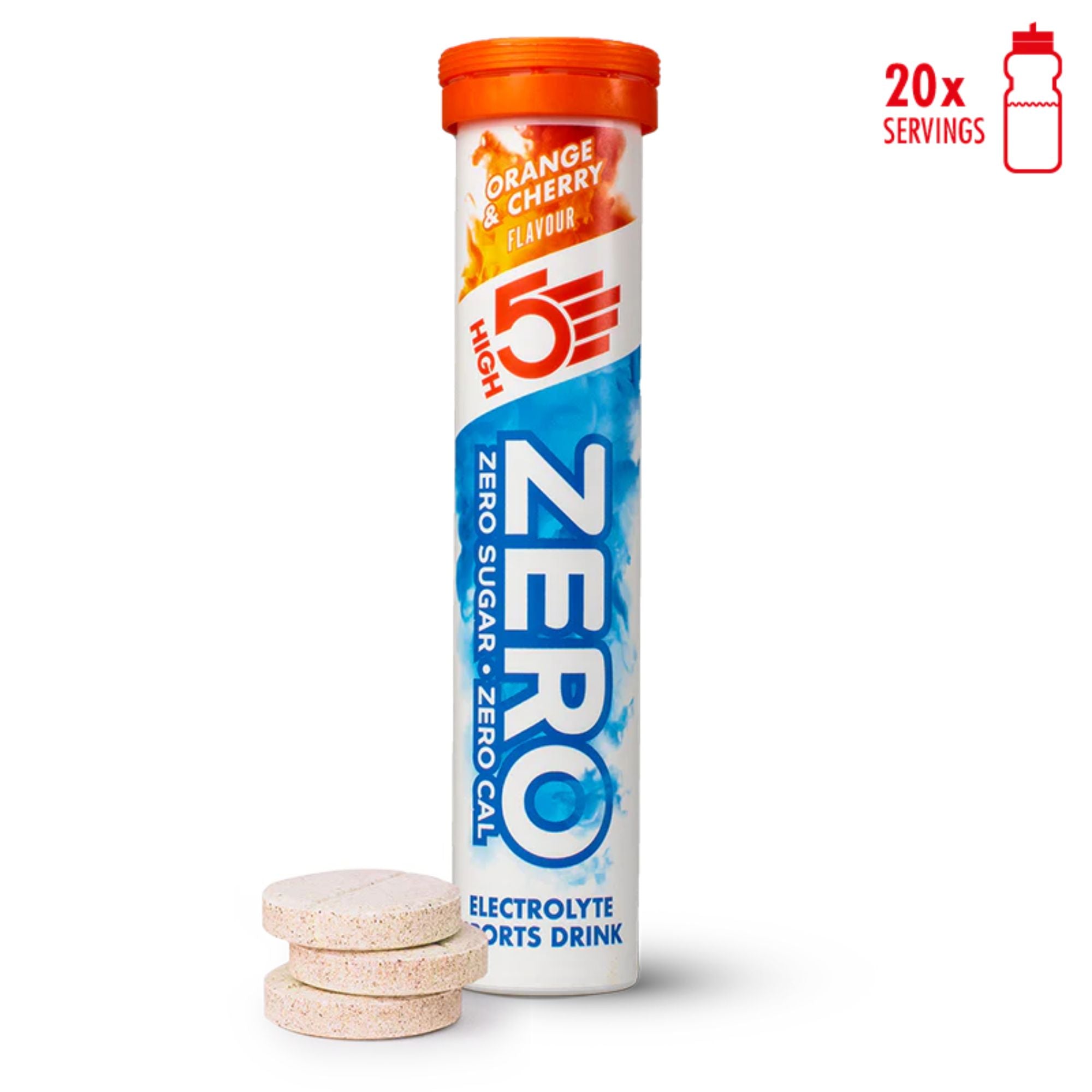 HIGH5 ZERO Orange & Kirsche | Elektrolyt-Brausetabletten