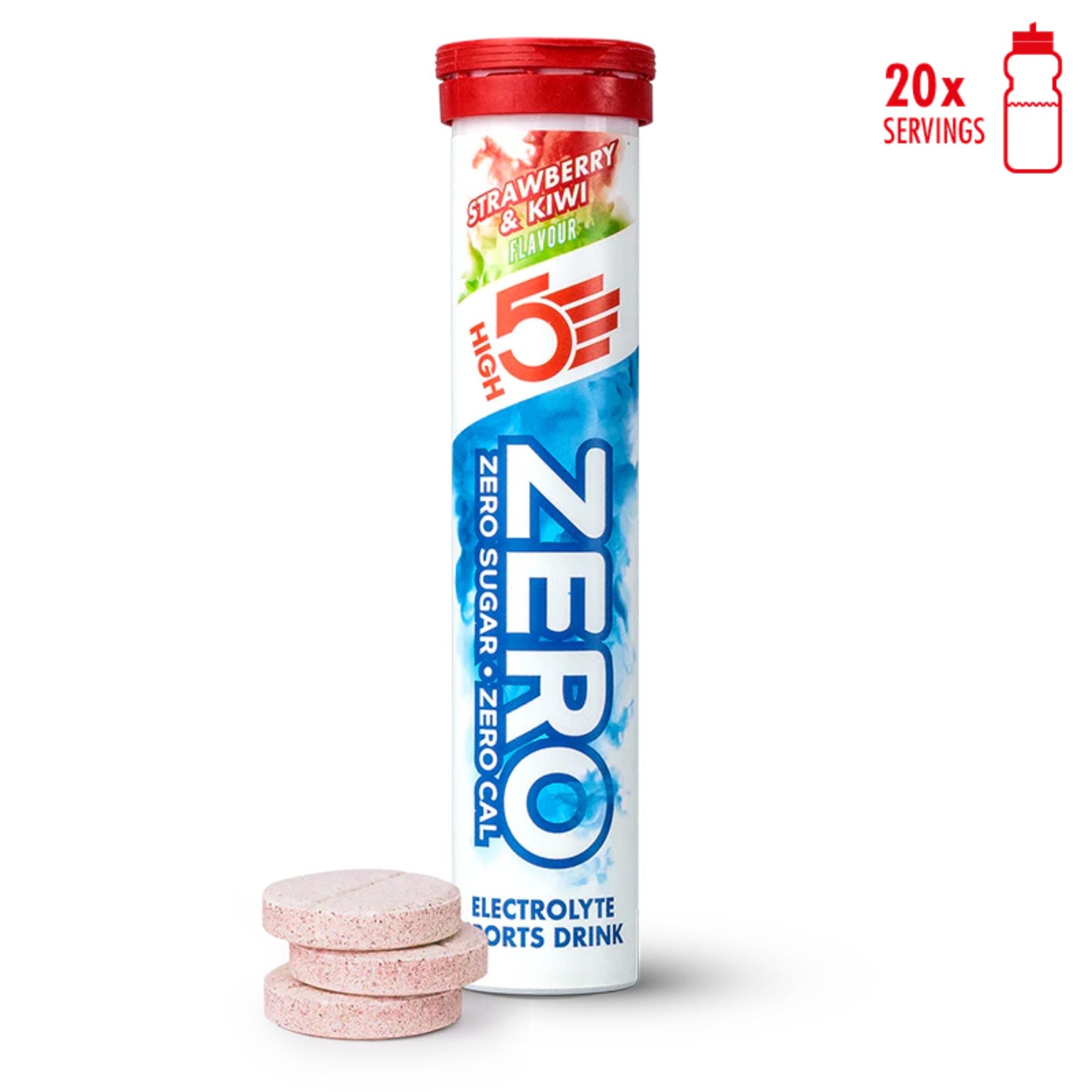 HIGH5 ZERO Erdbeere & Kiwi | Elektrolyt-Brausetabletten