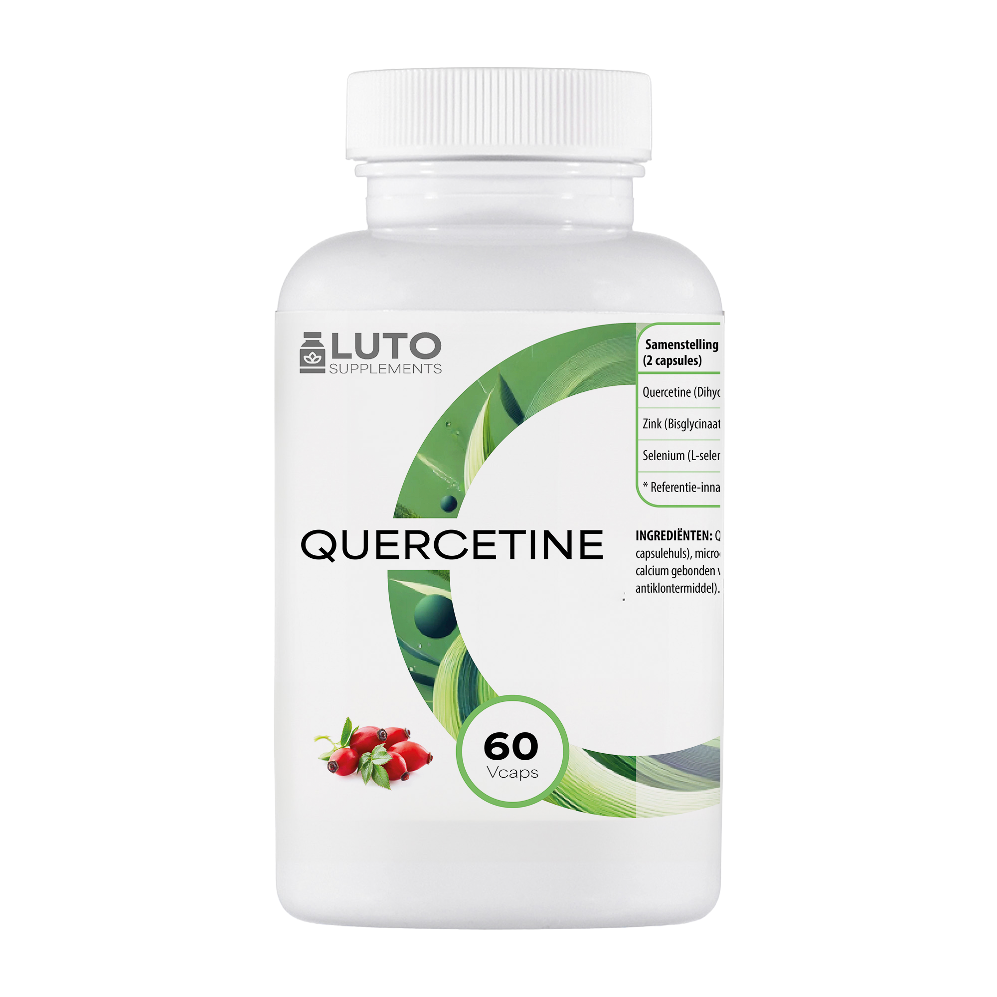 LUTO Supplements Quercetine 500mg met zink en selenium 60 vegan capsules | kopen in Nederland en België