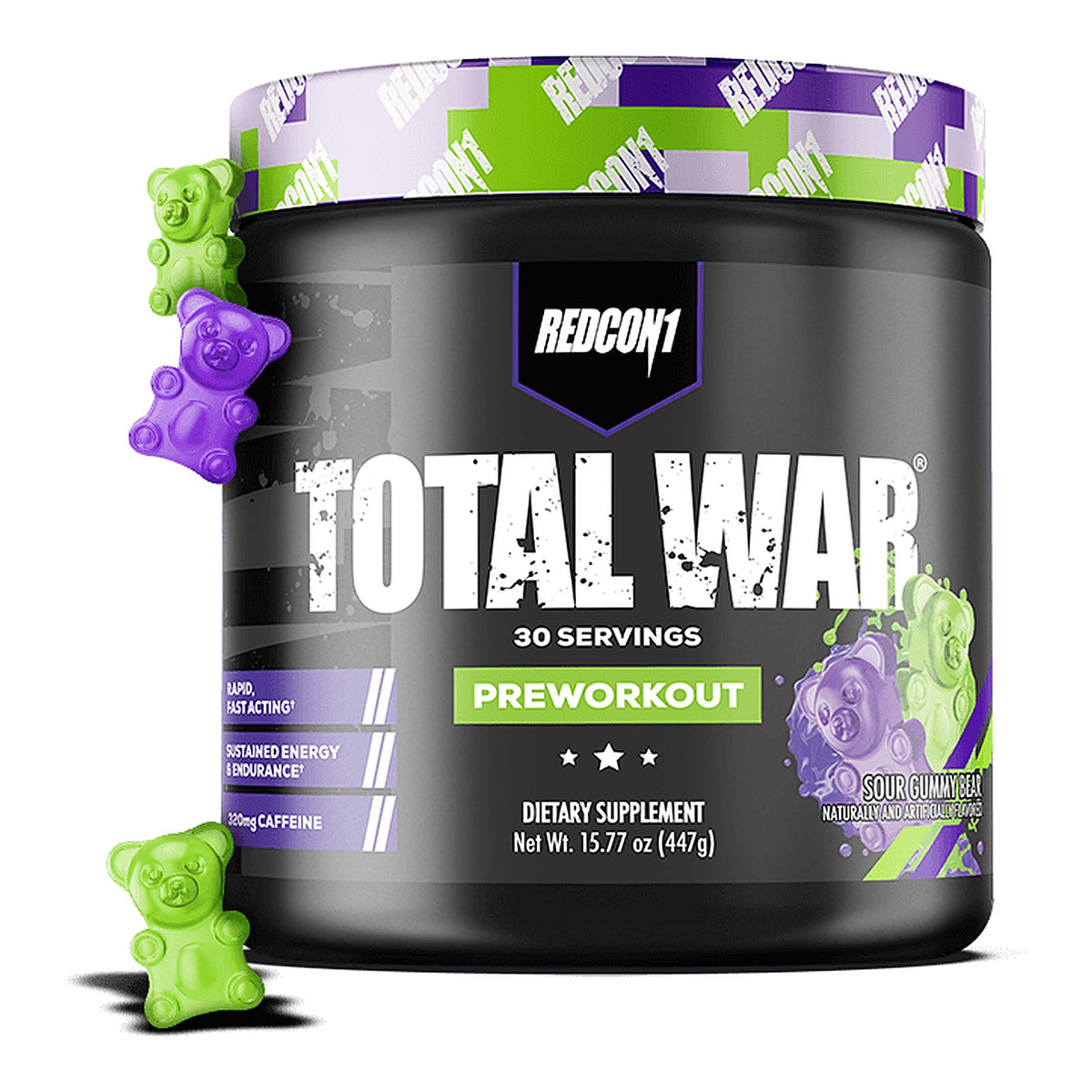 Total War Pre-Workout Sour Gummy Bear - Redcon1