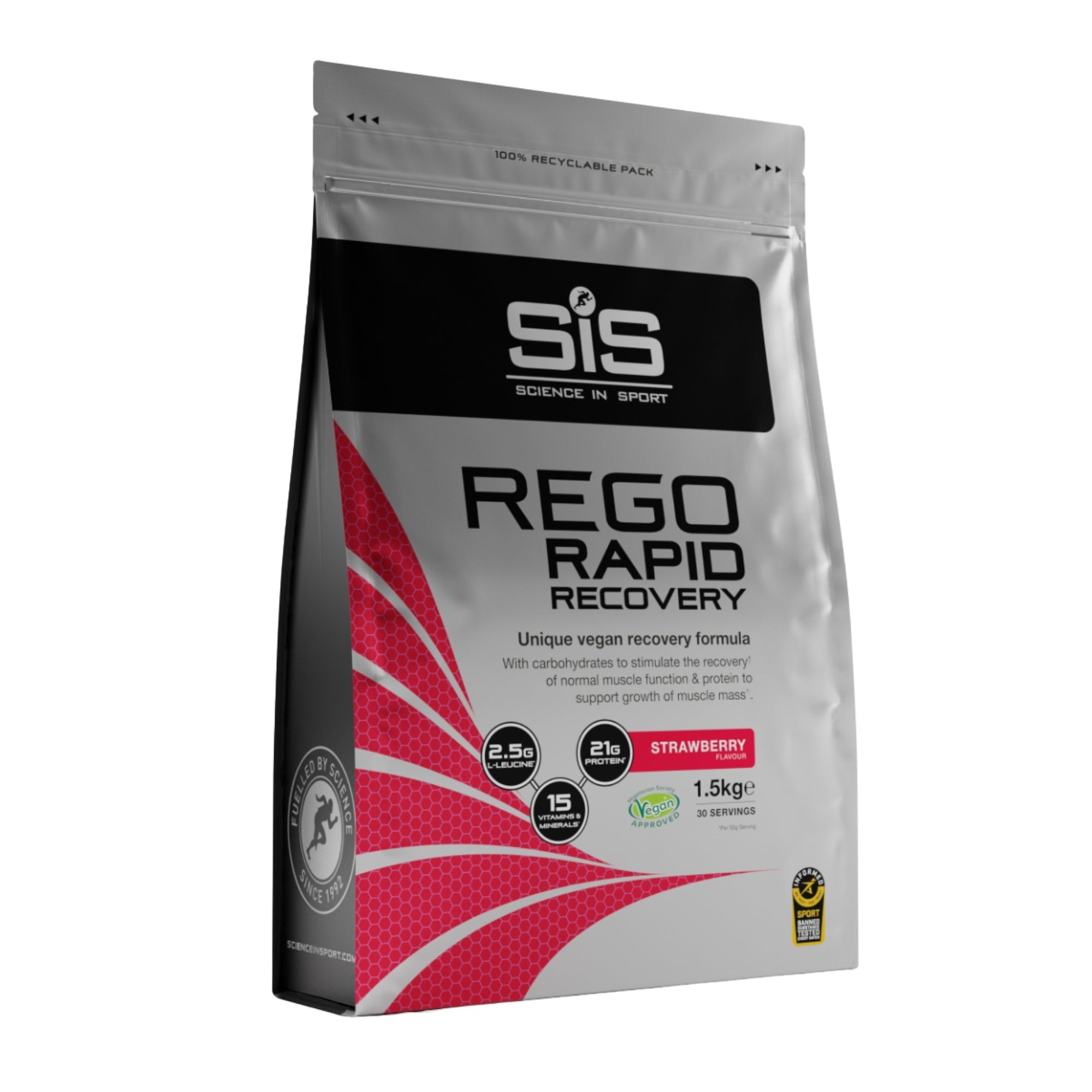 SiS REGO Rapid Recovery Drink Pulver | 20 g Protein - Erdbeere