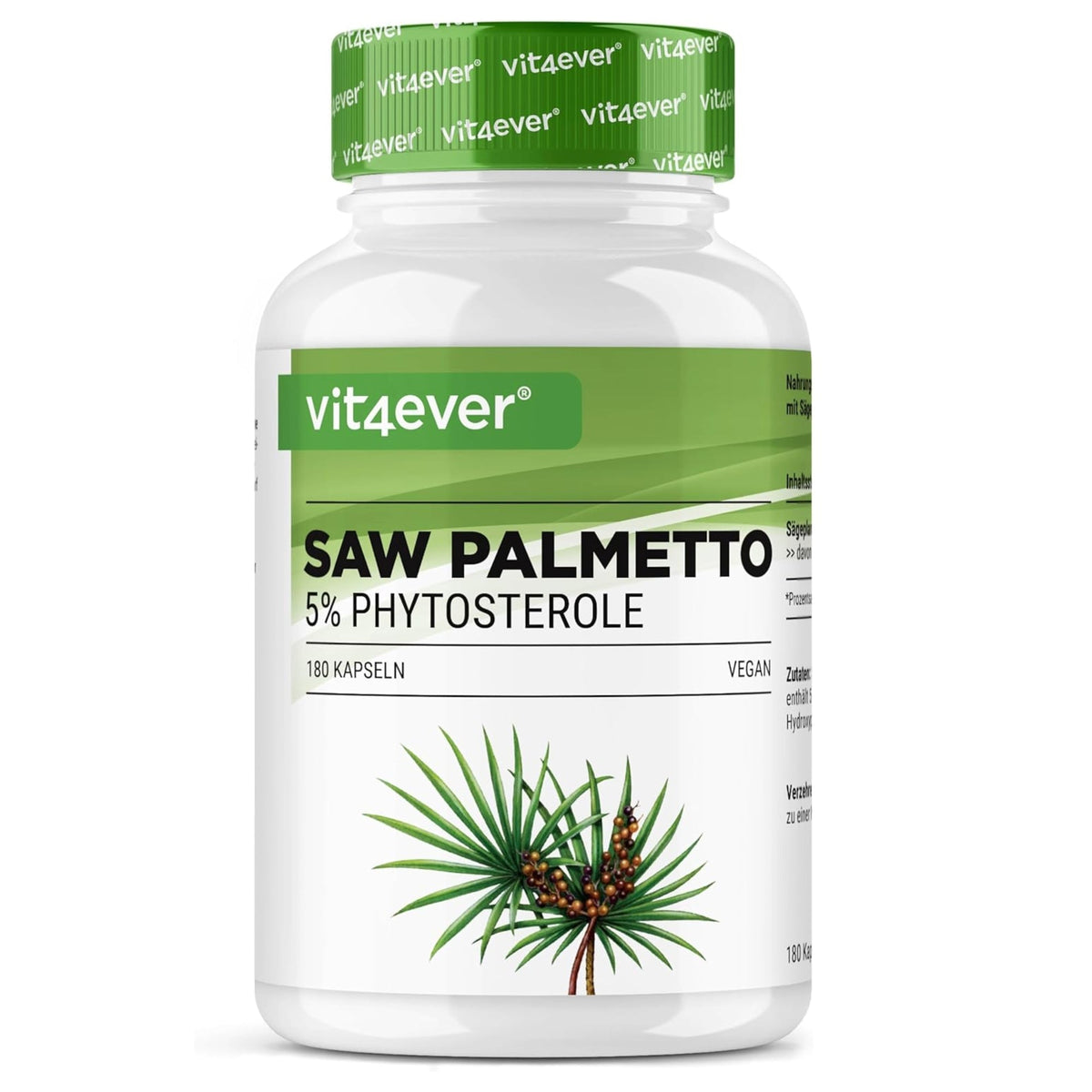 Vit4ever Saw Palmetto Extrakt 500mg - 180 vegane Kapseln