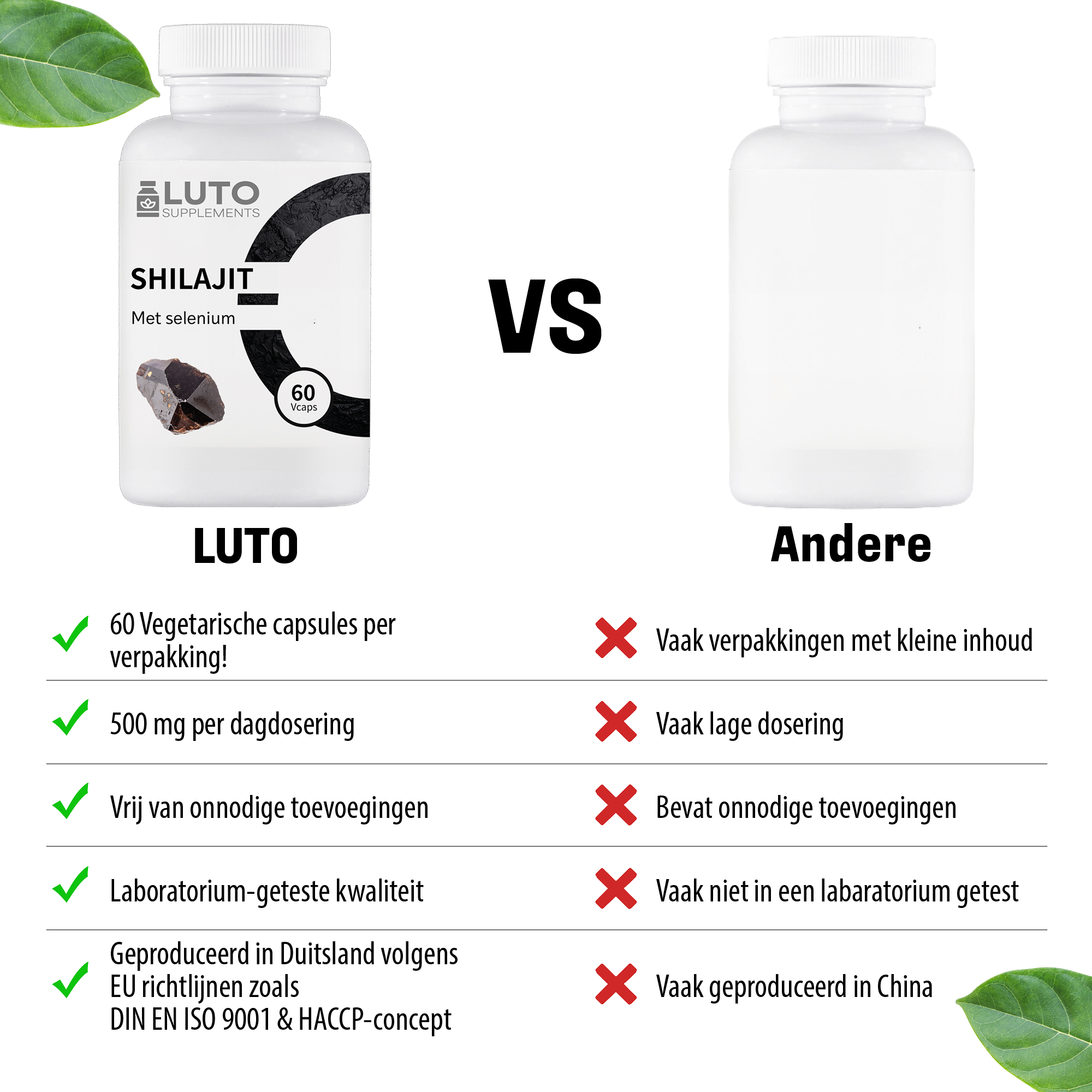 Shilajit mit Selen | 60 Kapseln | LUTO Supplements