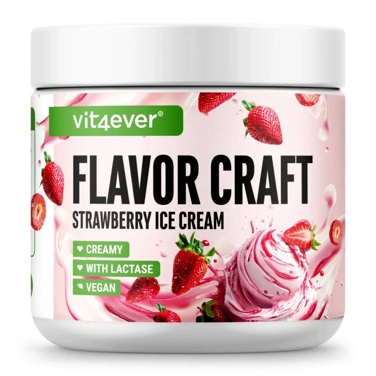Vit4ever Flavor Craft Erdbeereis Geschmackspulver 250g