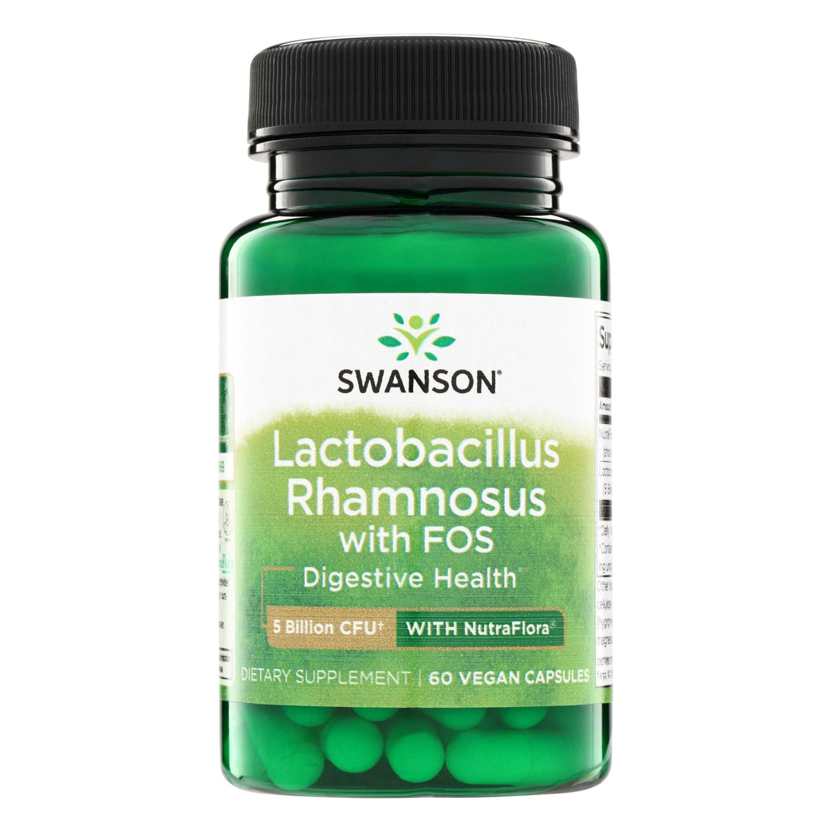 Lactobacillus Rhamnosus mit FOS 5 Milliarden KBE - 60 Kapseln - Swanson