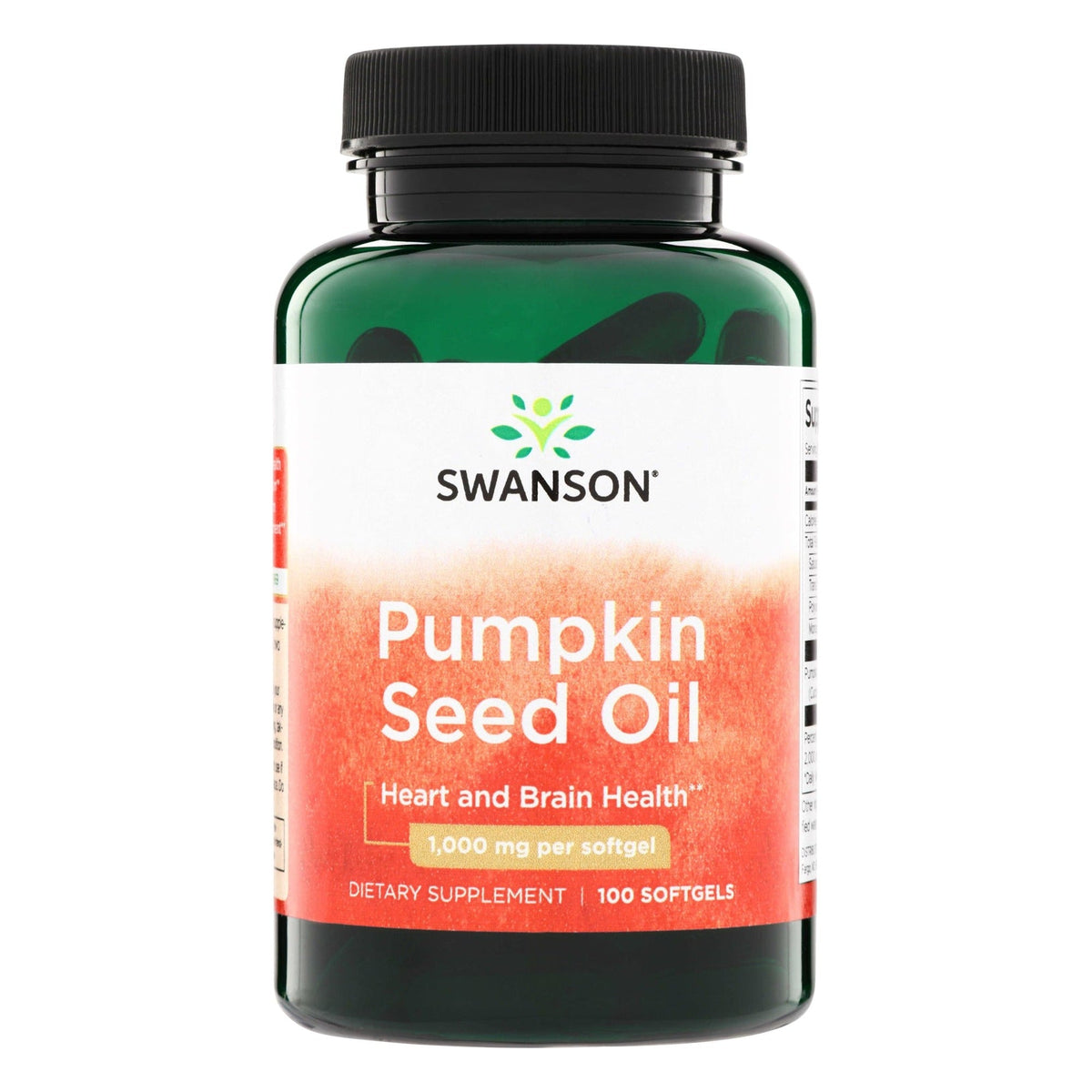 Kürbiskernöl 1000mg - 100 Softgels - Swanson