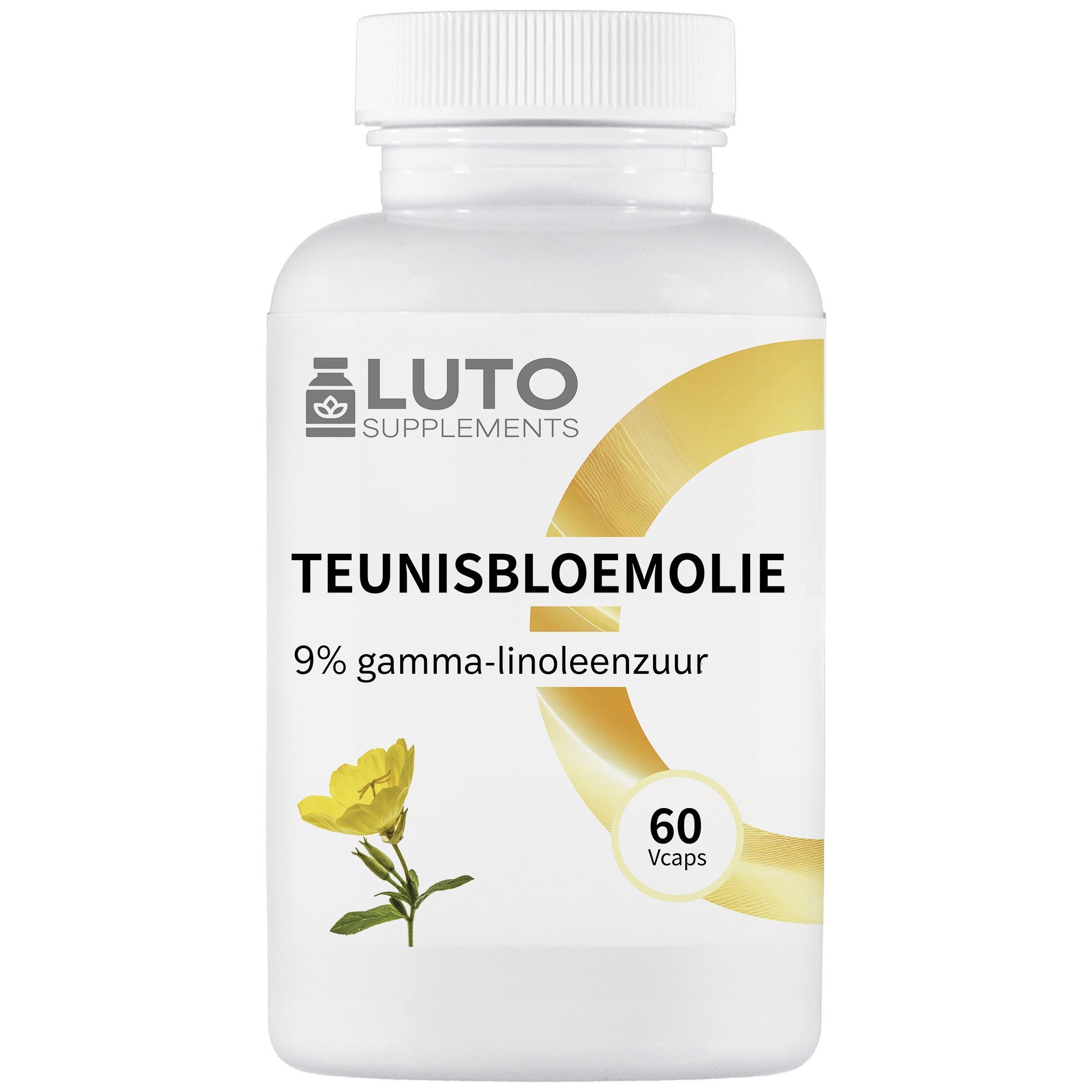 LUTO Supplements Teunisbloemolie 1000mg 60 vcaps met 9% gamma-linoleenzuur | kopen in Nederland en België