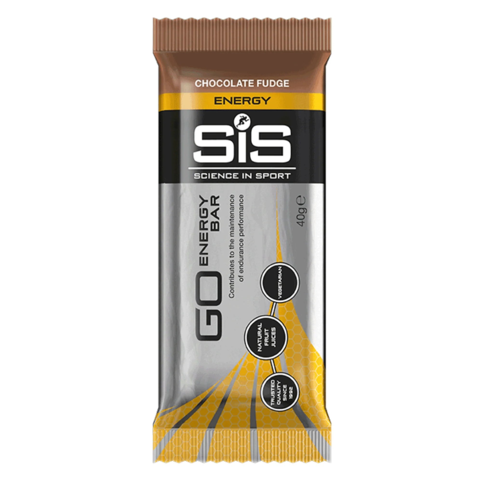 SiS GO Energy Bar | 25 g Kohlenhydrate pro Riegel | 30 Stück | Chocolate Fudge