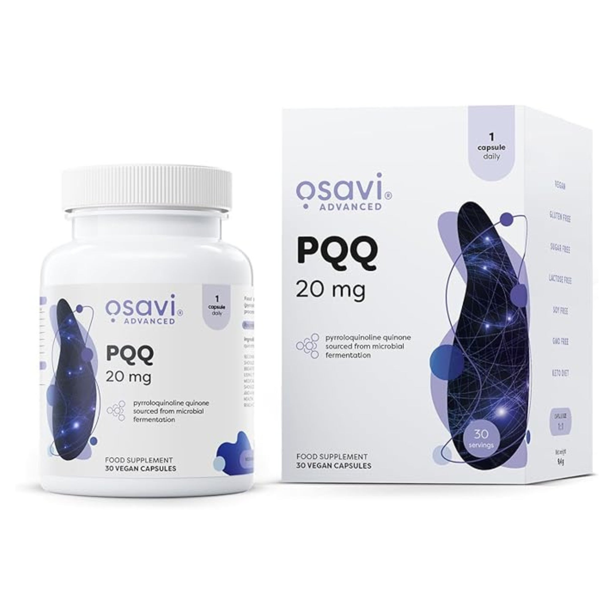 Osavi PQQ 20mg Pyrrolochinolinchinon – vegane Kapseln Nahrungsergänzungsmittel