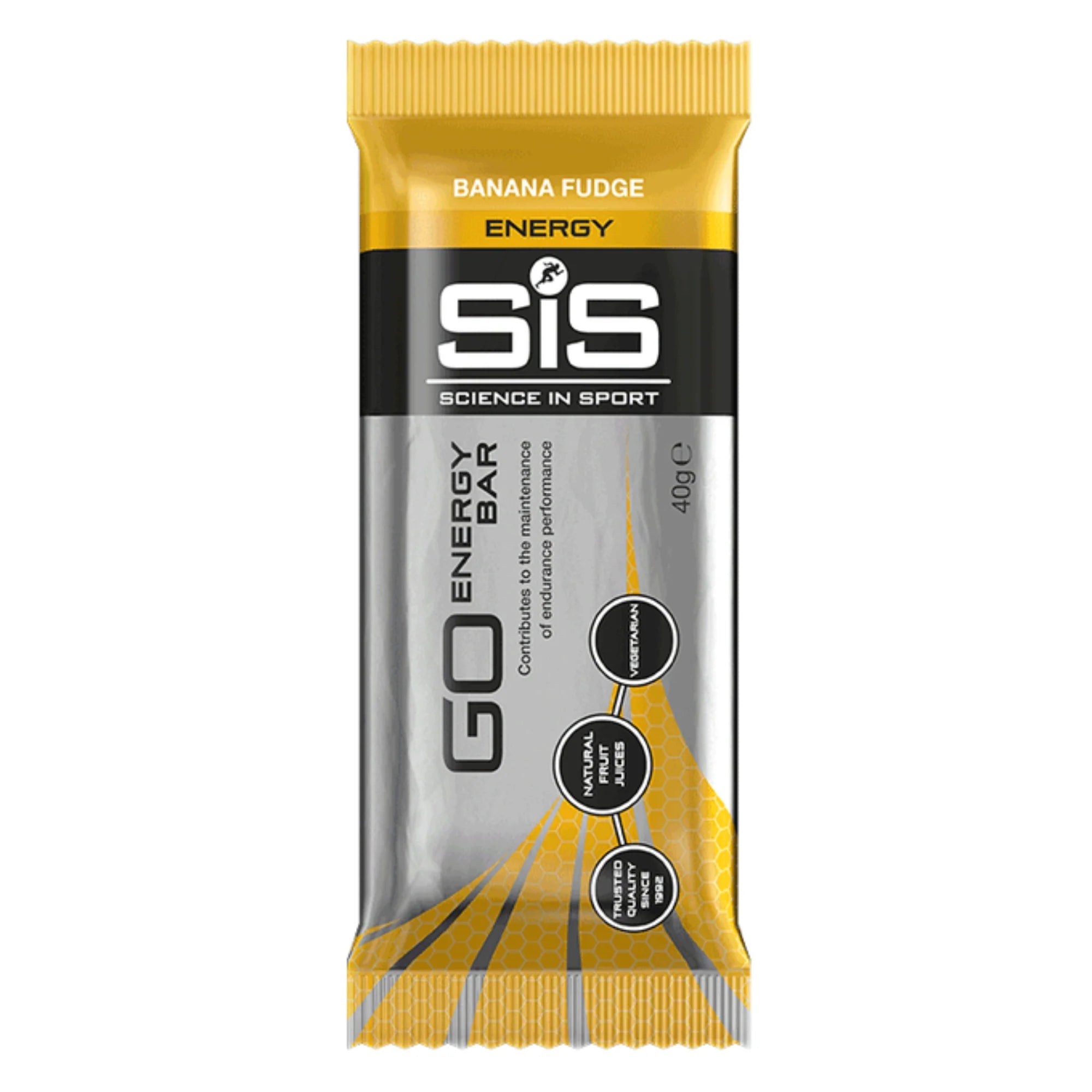SiS GO Energy Bar | 25 g Kohlenhydrate pro Riegel | 30 Stück | Banana Fudge