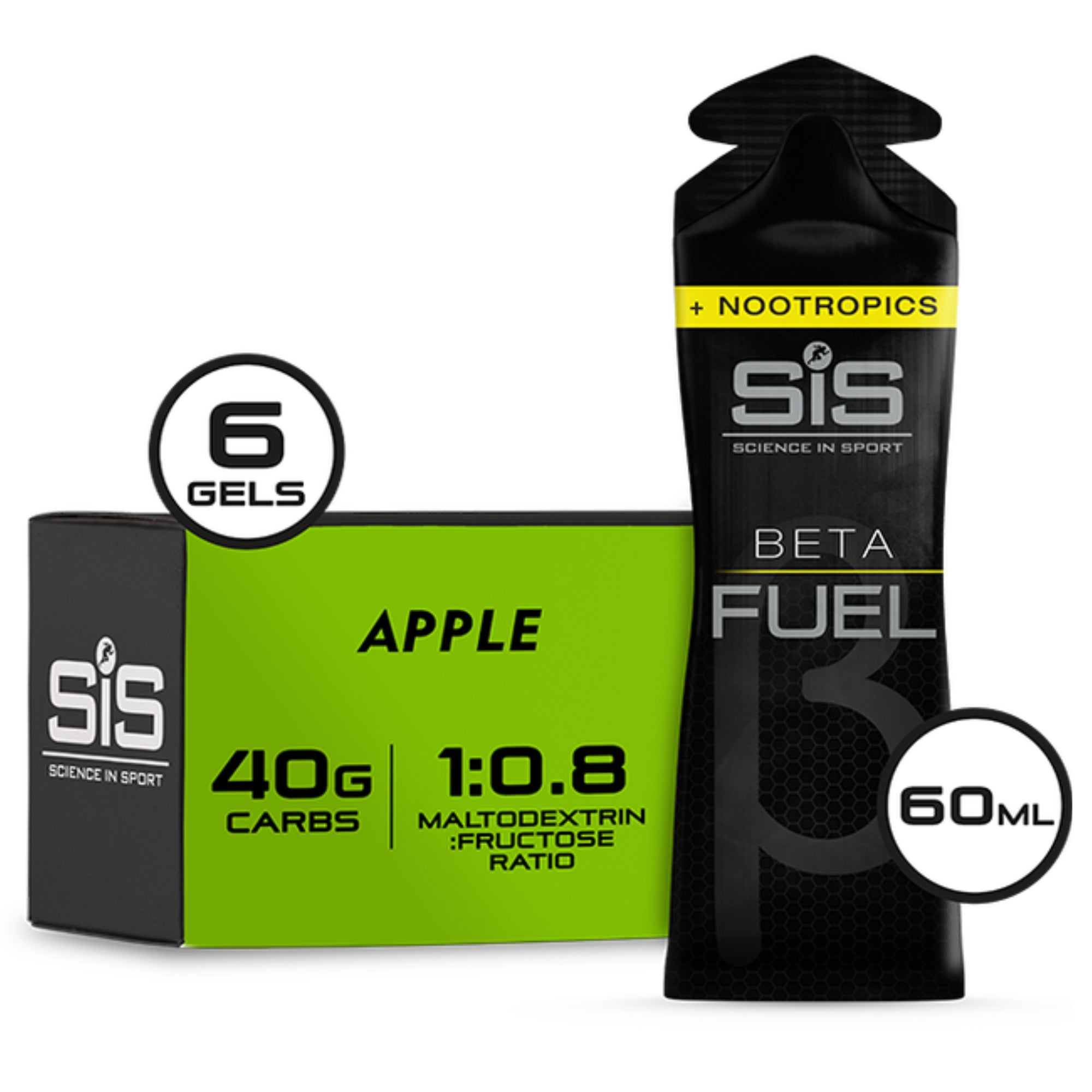 SiS Beta Fuel Gels + Nootropics | Apple