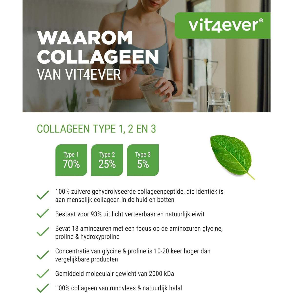 Rinderkollagen 3000 mg | 300 Tabletten | Vit4ever