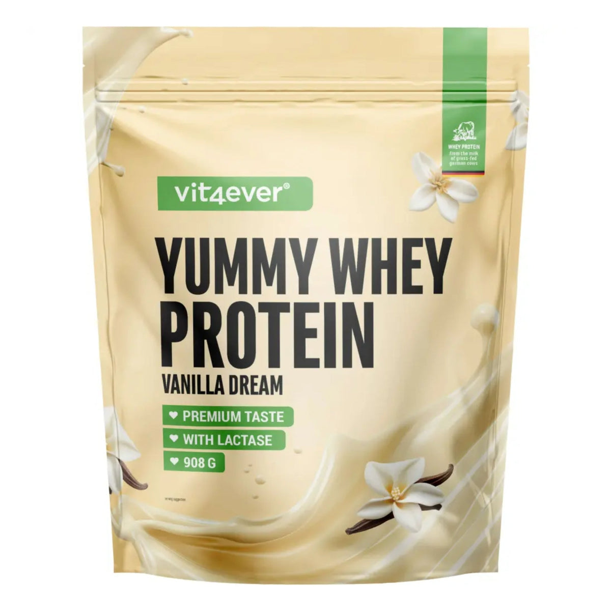 Vit4ever Yummy Whey Protein Vanilla Dream Eiweißshake 908 g