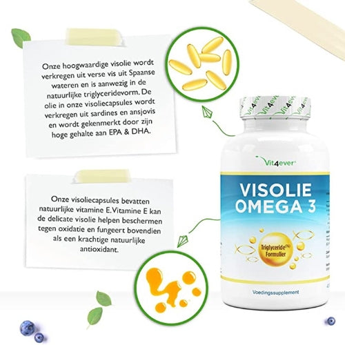 Omega 3 Fischöl Triglyceridform | 420 Softgels | Vit4ever