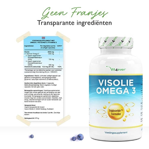 Omega 3 Fischöl Triglyceridform | 420 Softgels | Vit4ever