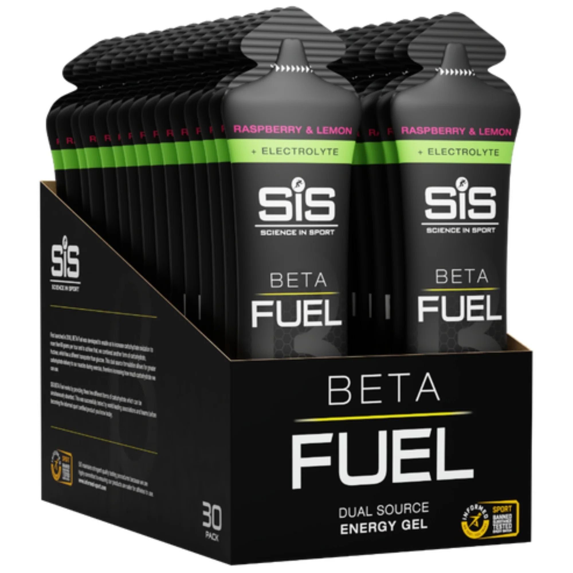SIS Beta Fuel + Elektrolyt Gel | Raspberry & Lemon