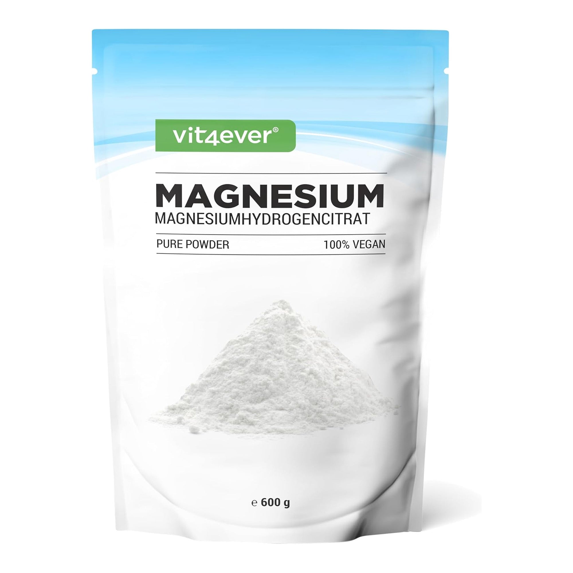 Vit4ever Magnesiumcitrat Pulver 600 g für gute Löslichkeit