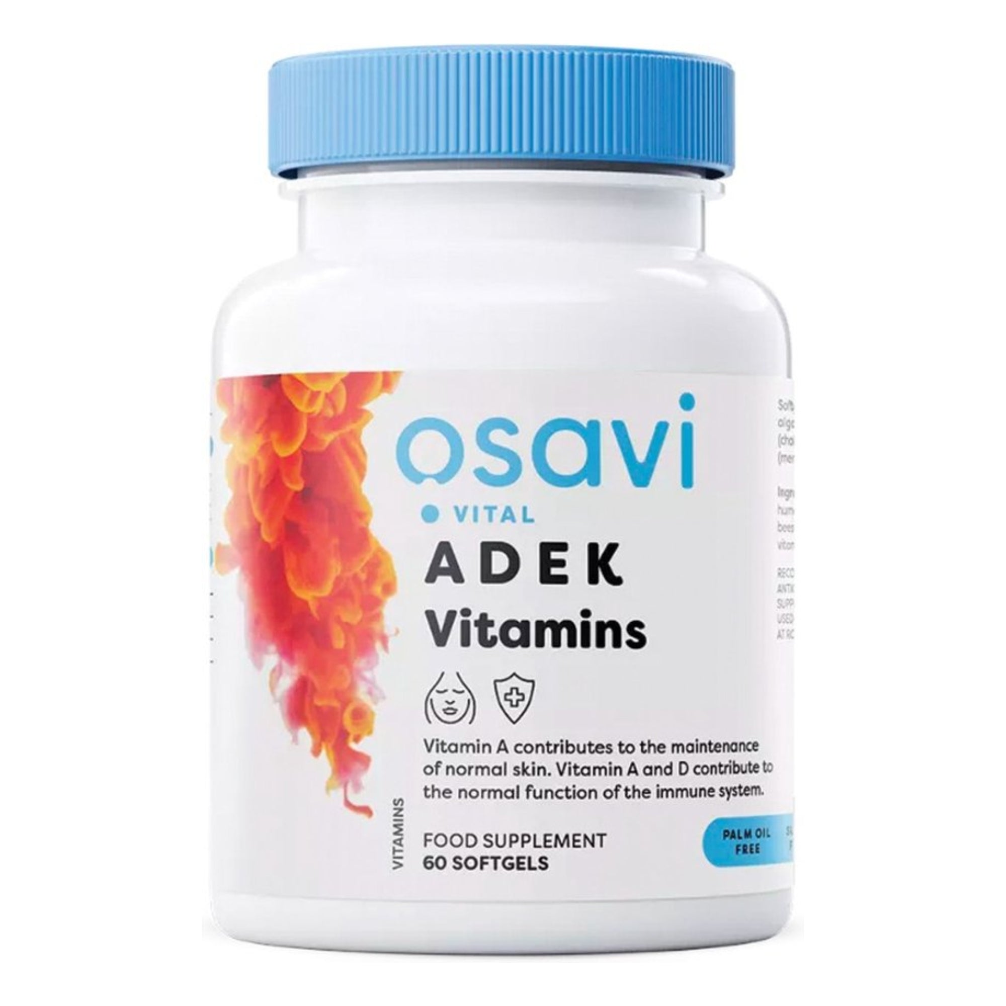 Osavi ADEK Vitamine A D3 E K2 – 60 Softgels Nahrungsergänzungsmittel, palmölfrei