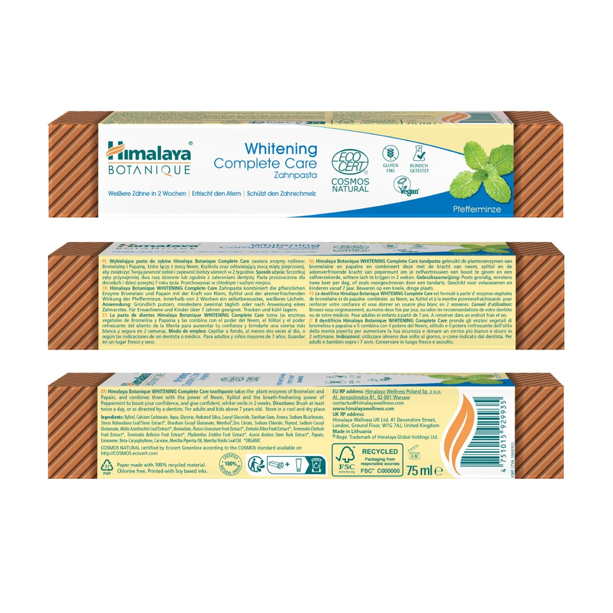 Botanique Whitening Complete Care Zahnpasta Peppermint | 75 ml | Himalaya
