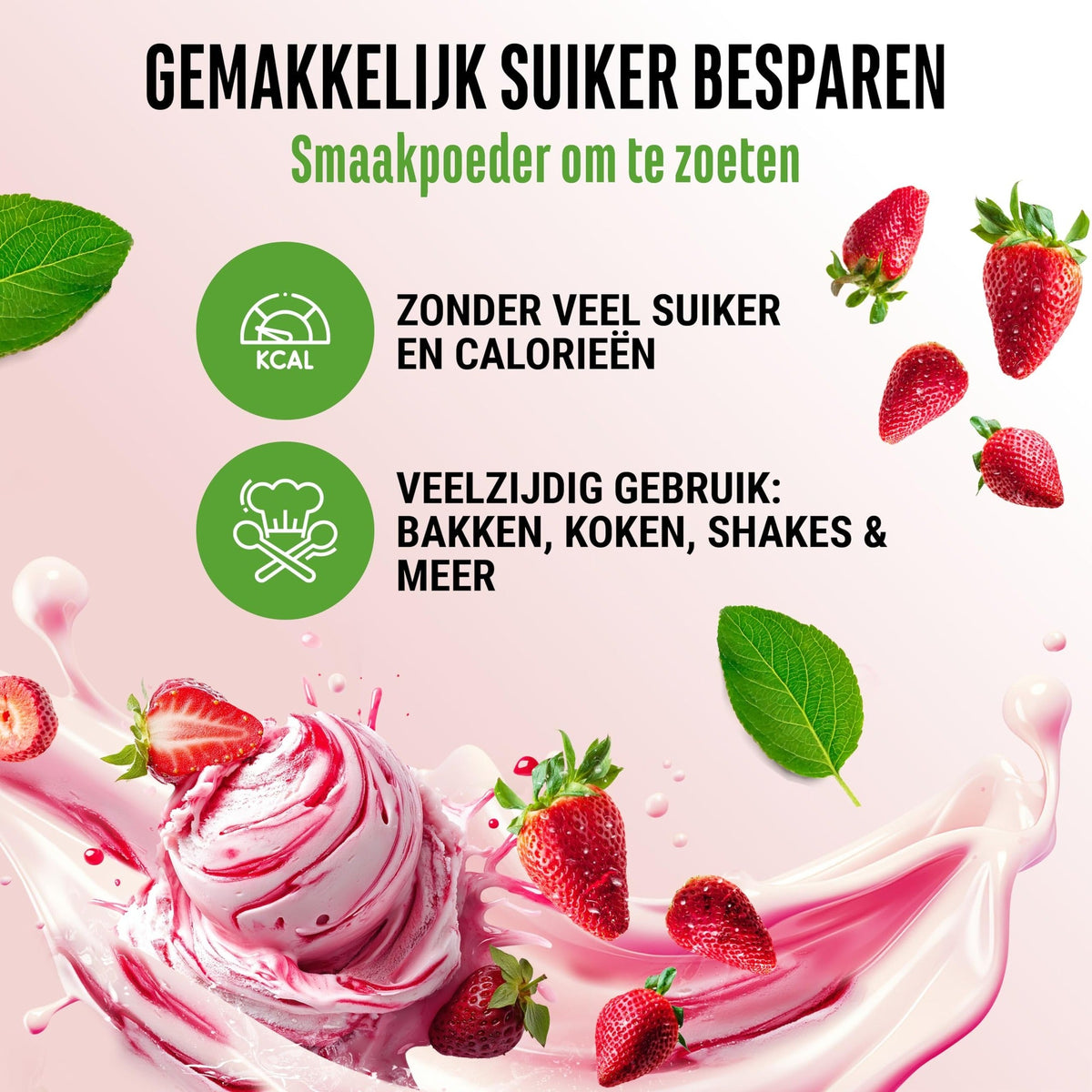 Flavor Craft Erdbeereis Geschmackspulver | 250g | Vit4ever