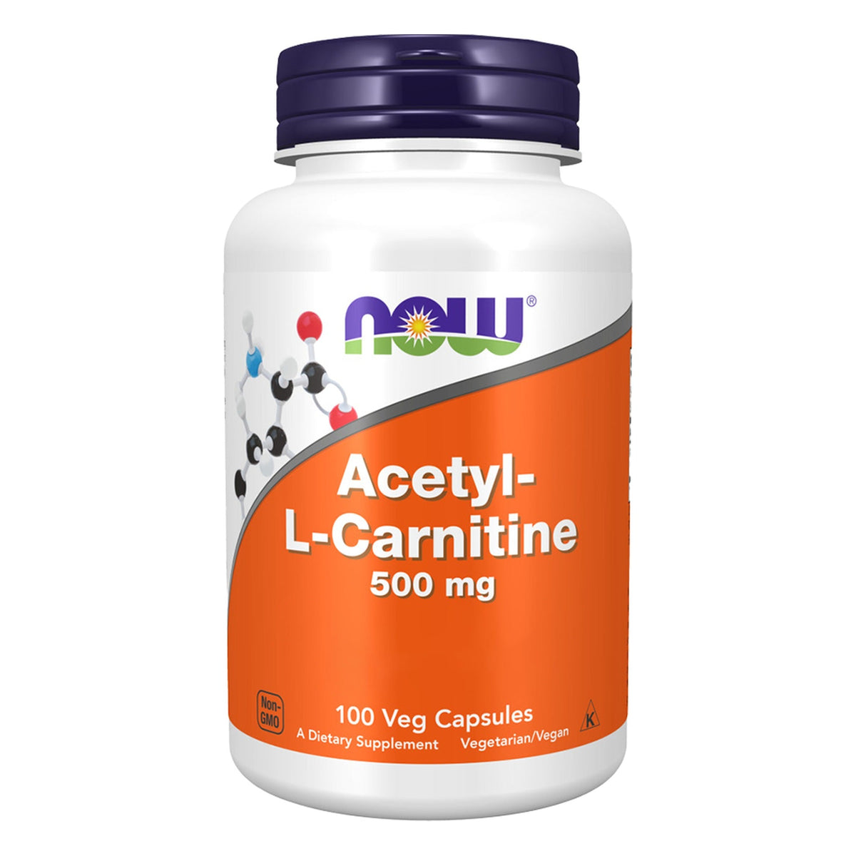 Acetyl-L-Carnitin 500mg | 100 Kapseln | NOW Foods