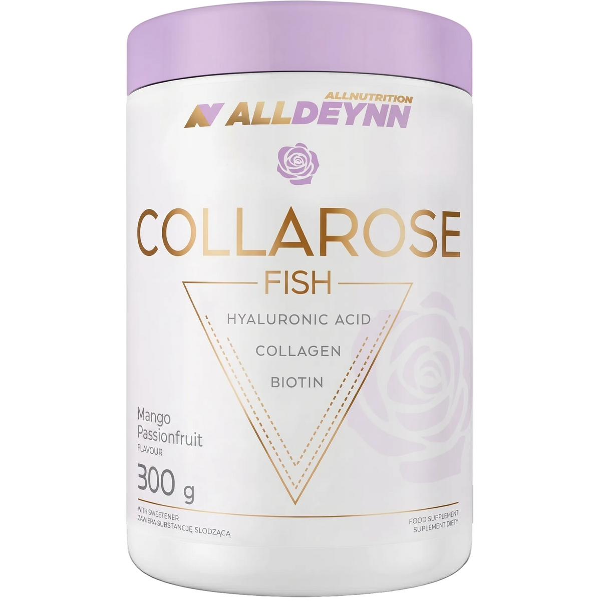 AllDeynn Collarose Fish Mango Passionfruit Fischkollagen-Pulver 300 g von Allnutrition – Produktbild