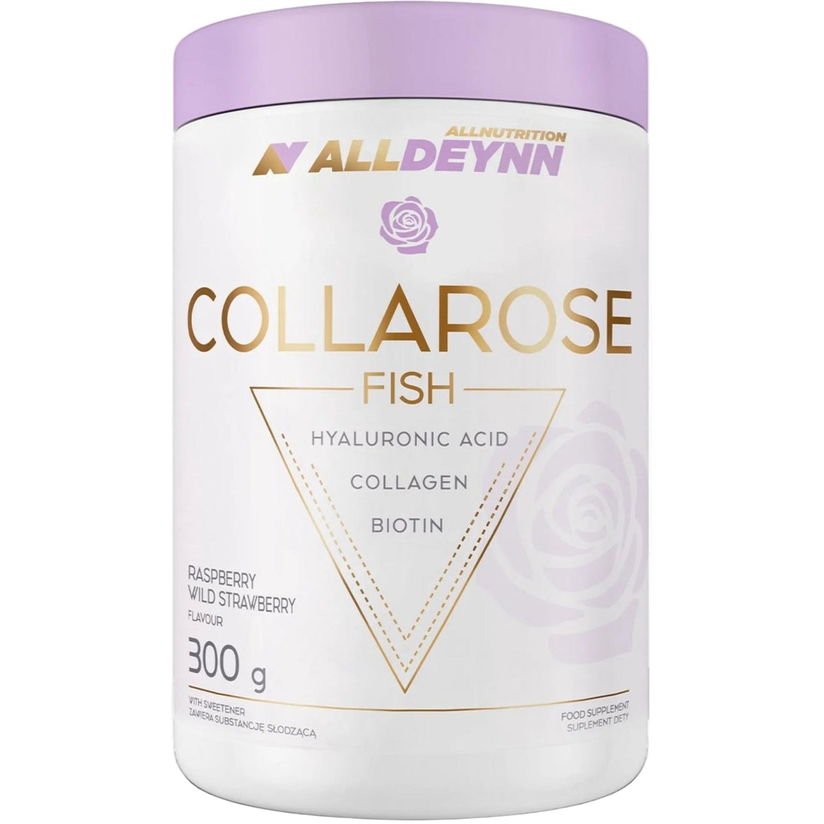Allnutrition AllDeynn Collarose Fish Raspberry Wild Strawberry Fischkollagen 300g – Sportnahrung | kaufen in Deutschland und Österreich