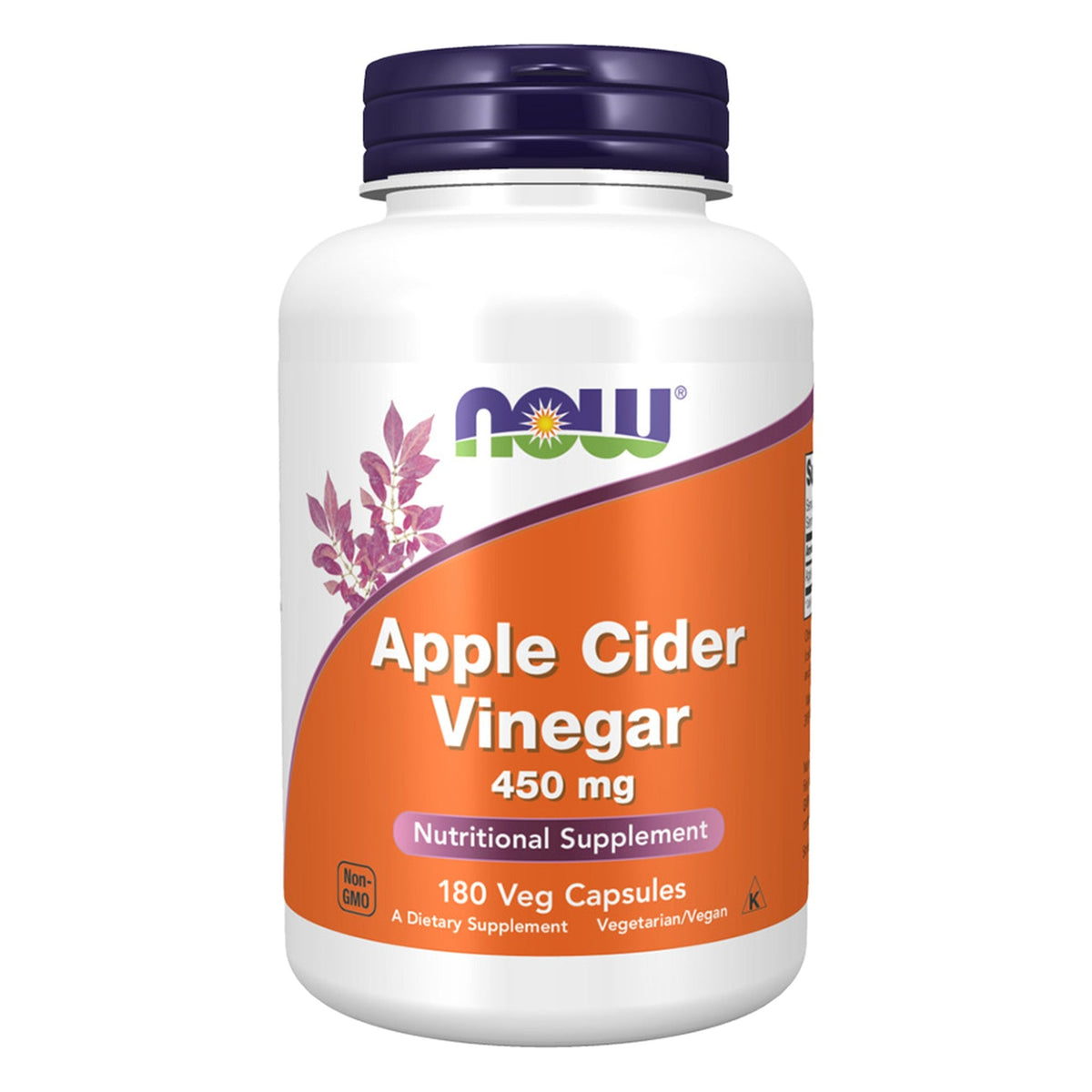 Apfelessig 450mg | 180 Kapseln | NOW Foods