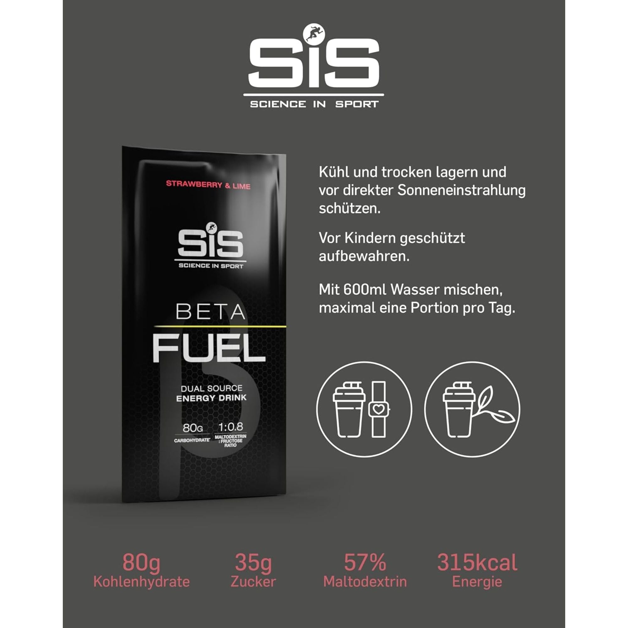 SiS Beta Fuel 80 Sachet | Strawberry & Lime