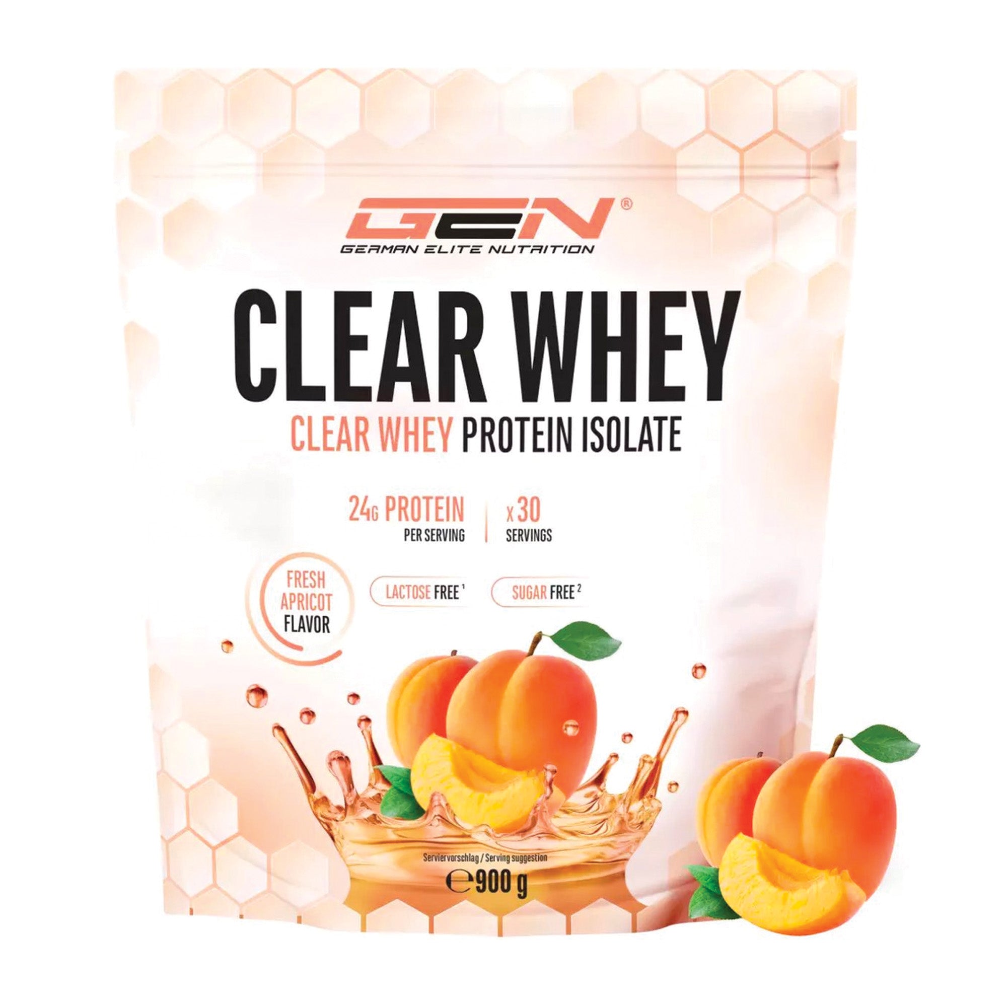 Clear Whey Protein Isolate Aprikose | 900 g | German Elite Nutrition