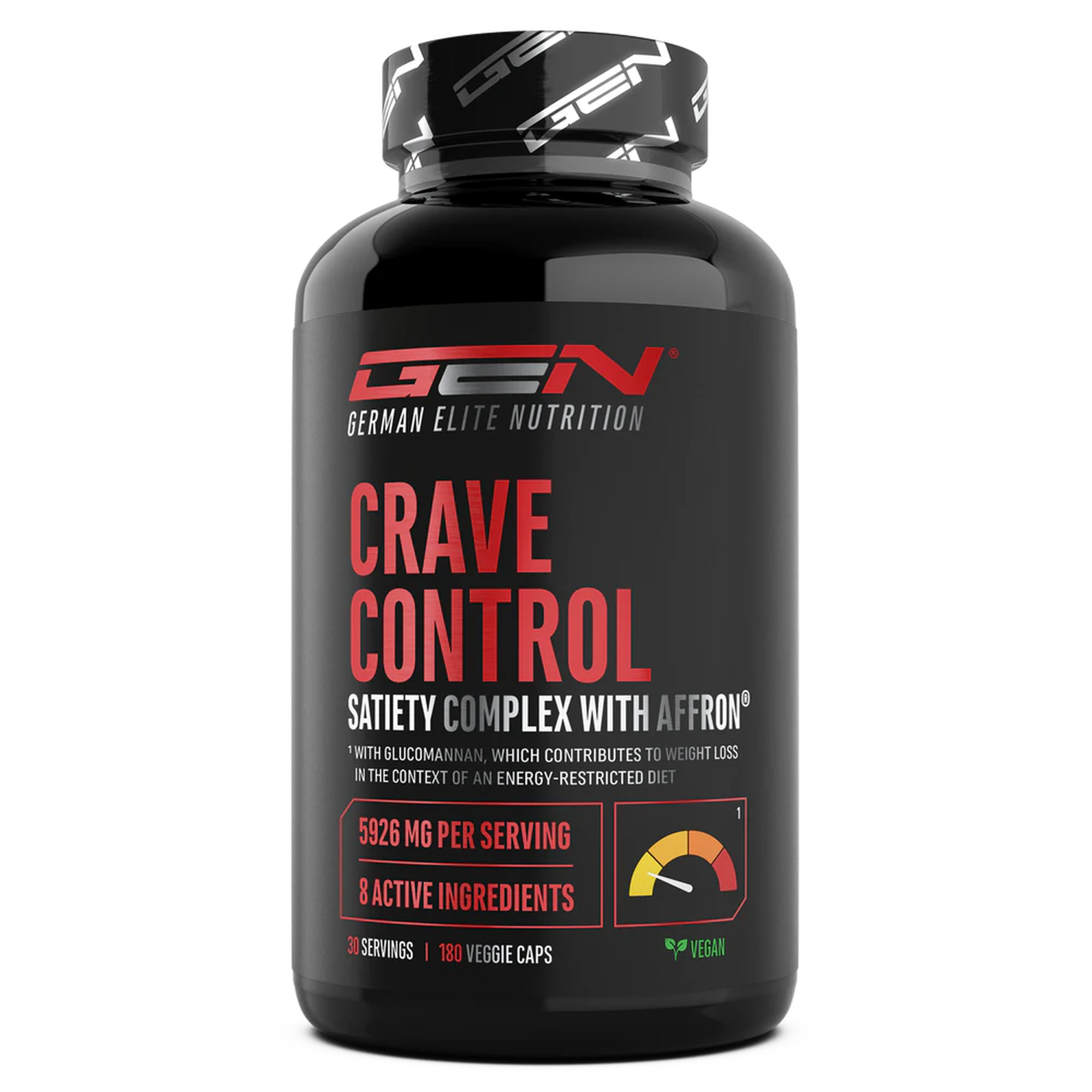 Crave Control | Glucomannan + Affron | 180 Kapseln | GEN